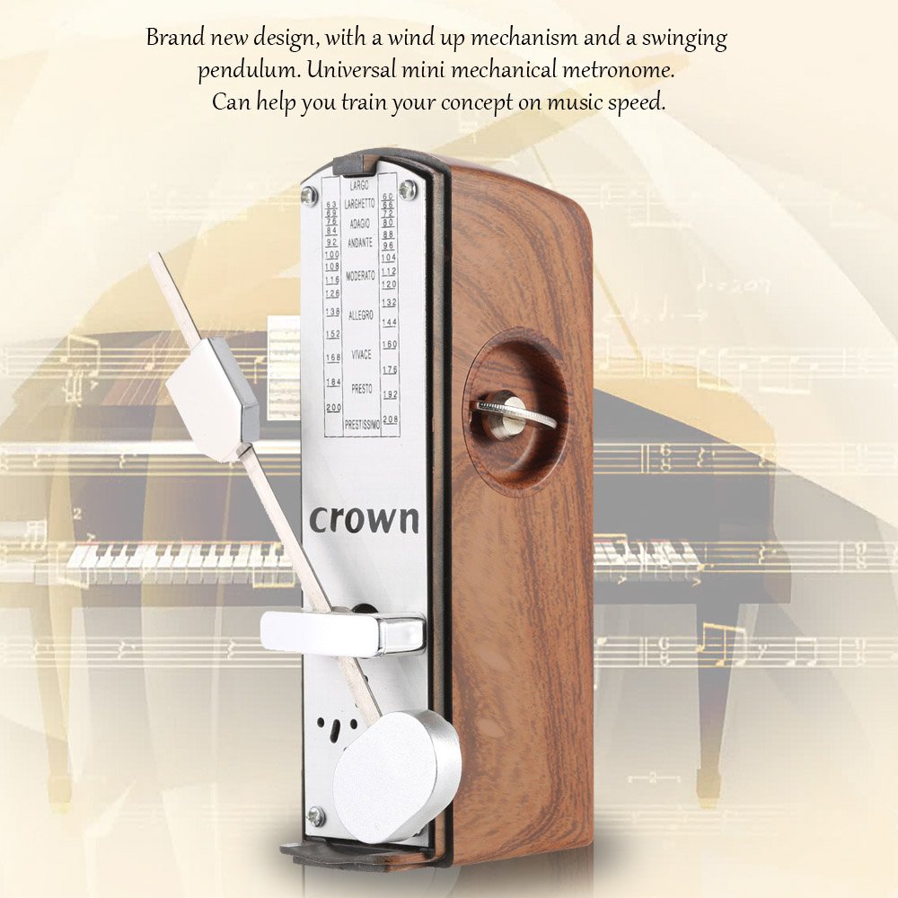 Btuty Mechanical Metronome Portable Mini Universal Metronome 11Cm Height For Piano Guitar Violin Ukulele Chinese Zither Music In