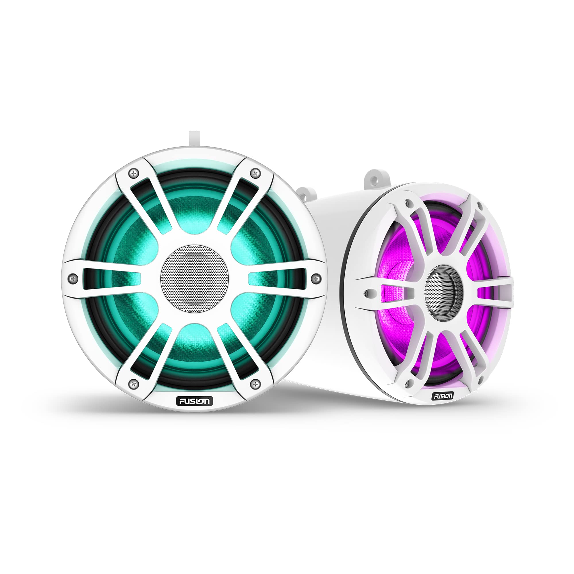 Garmin Fusion Signature Series 3i Marine Wake Tower Speakers, 6.5 230-watt CRGBW Sports White Marine Wake Tower Speakers (Pair)