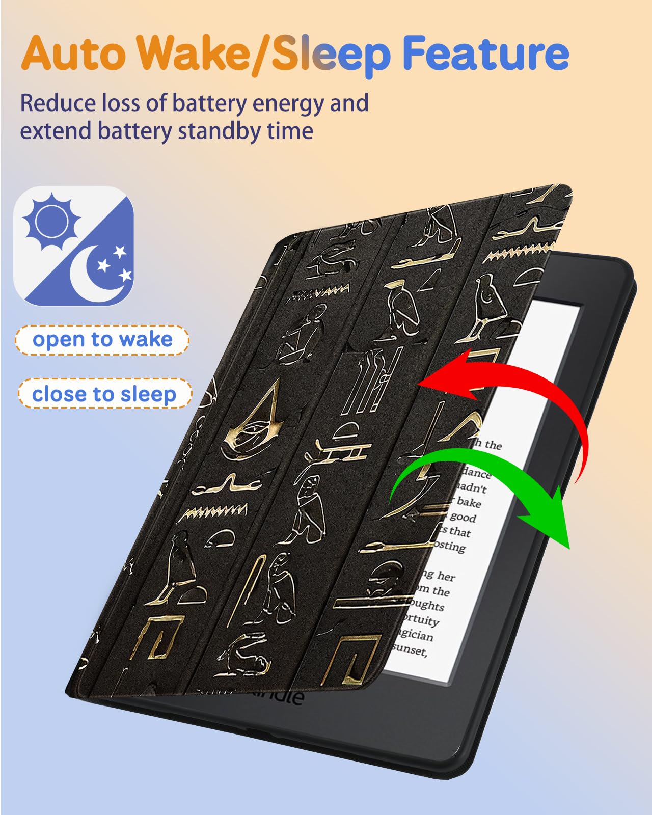 Kidcube For Kindle Paperwhite 11Th Generation Case 6.8 Inch 2021/Paperwhite Signature Edition Case Women Girls Boys Cute Symbols