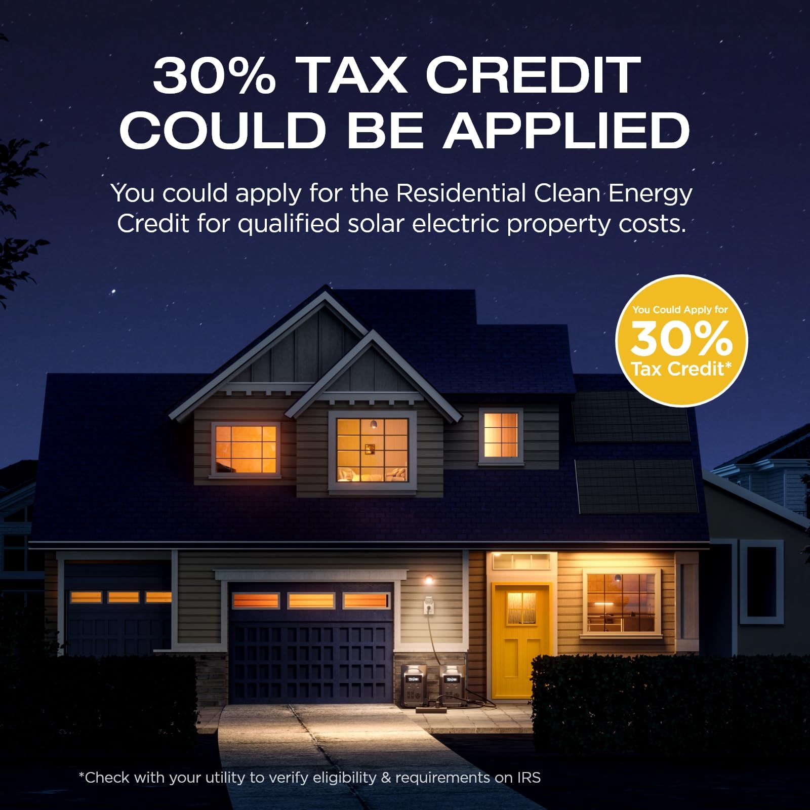 Ef Ecoflow Solar Generator 120V/3.6Kwh Delta Pro With 400W Portable Solar Panel, 23% High Efficiency, 5 Ac Outlets, 3600W Portab