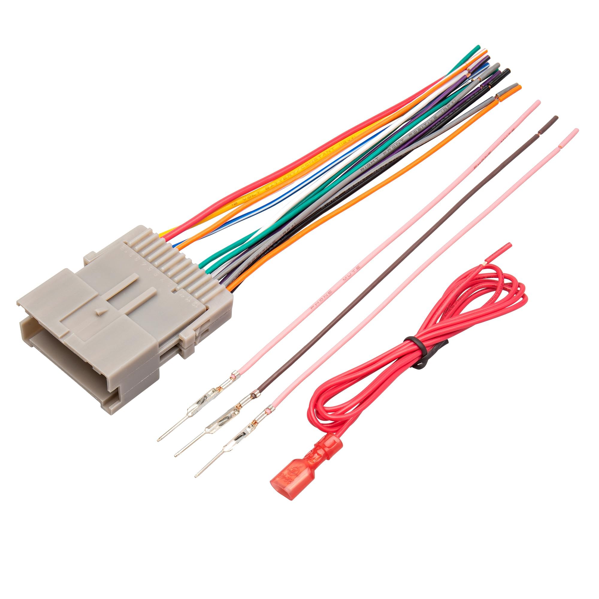 Red Wolf Stereo Wiring Harness Fit For 2002 2008 Gmc Envoy Sierra Chevy Silverado Impala Aftermarket Stereo Radio Wire Cable Con