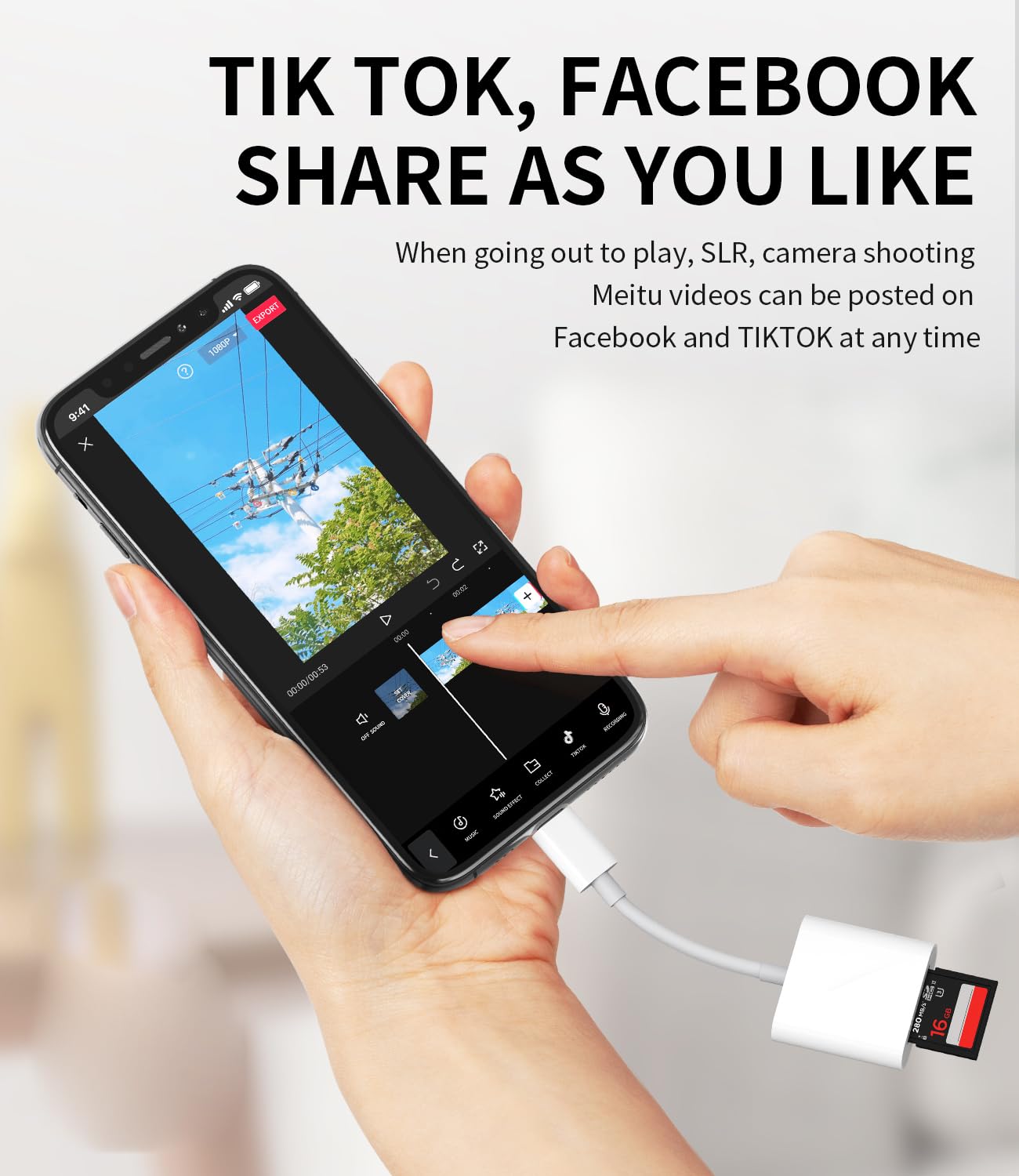 Micro Sd Card Reader Compatible For Iphone Memory Lightning To Camera Microsd Tf Adapter 13 12 11 Pro Max X Xs Xr 8 7 6Plus 6S S