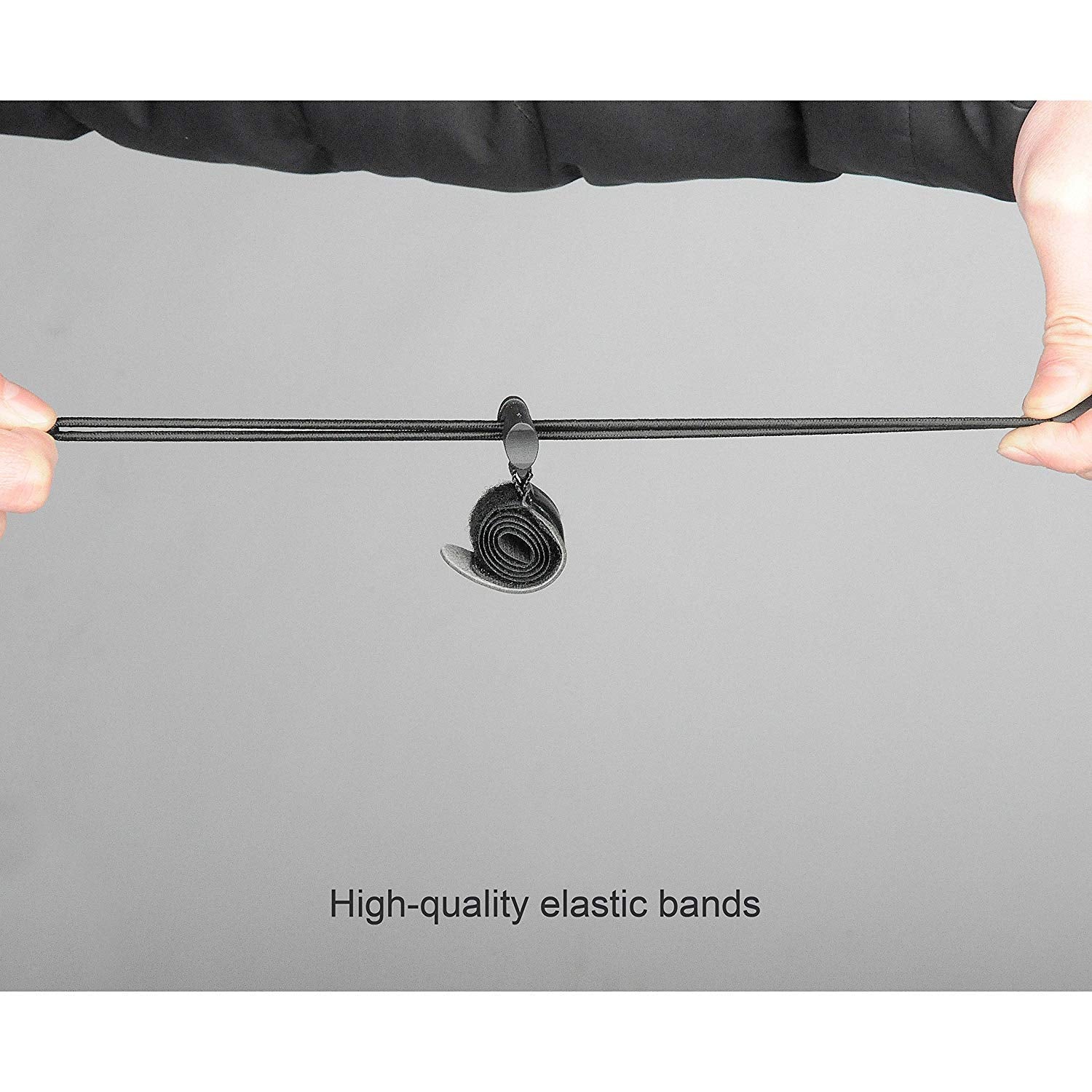 Slow Dolphin Backdrop Background Muslin String Clips Holder Multifunctional For Photo Video Photography Studio 16 Pack, Black