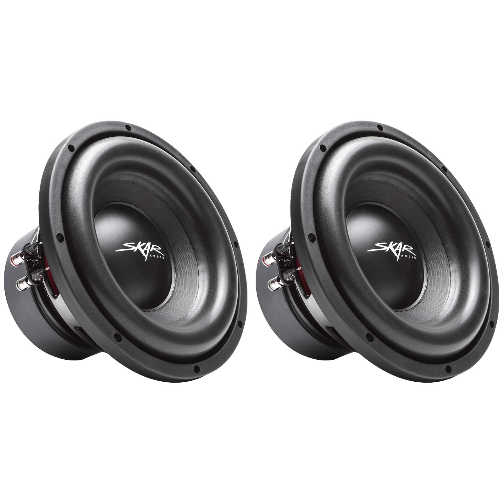 (2) Skar Audio Sdr 10 D2 10' 1200W Max Power Dual 2 Ohm Car Subwoofers, Pair Of 2