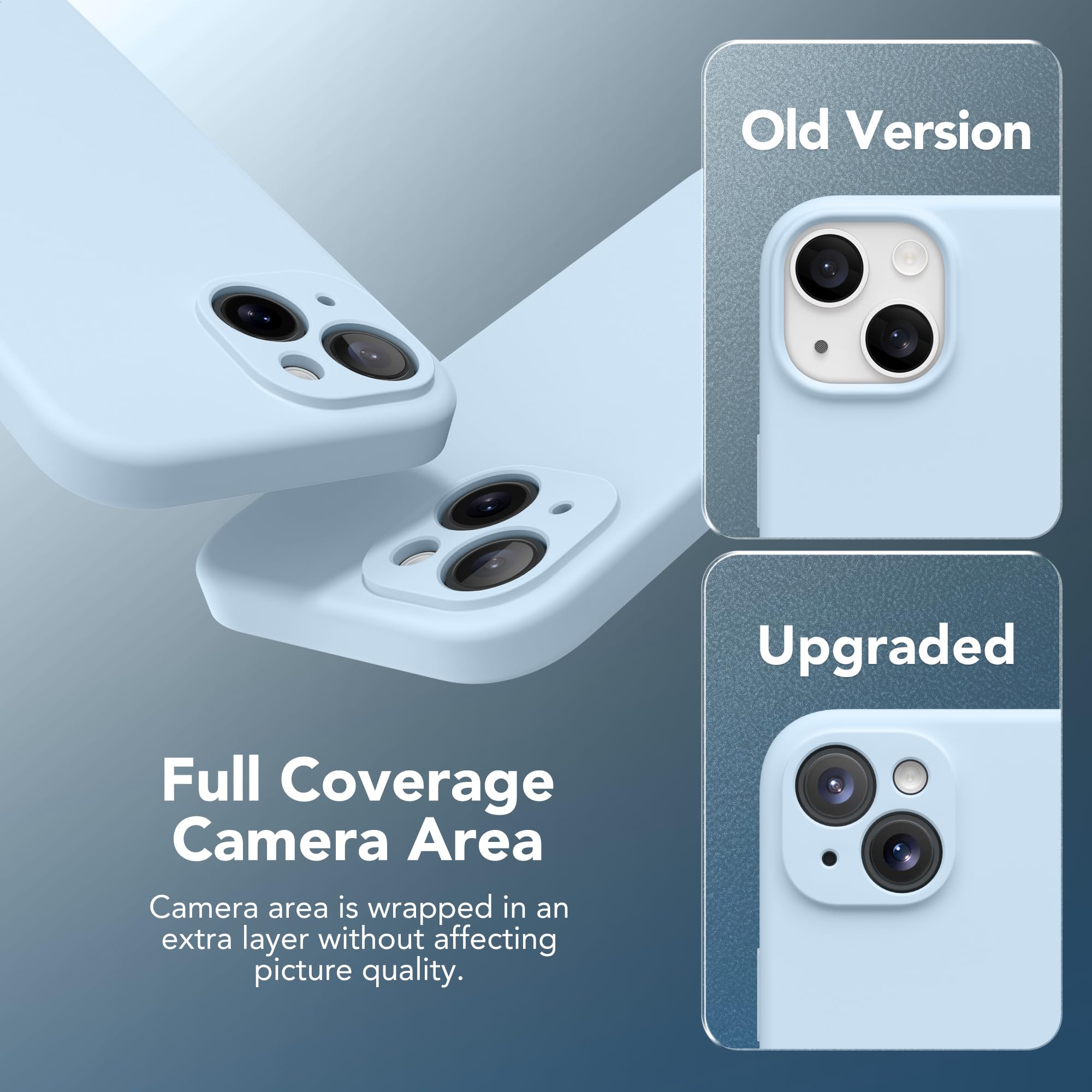 Suydanbox Magnetic For Iphone 13 Case, Compatible With Magsafe, [Full Camera Protection][2 Screen Protectors] Silicone Shockproo