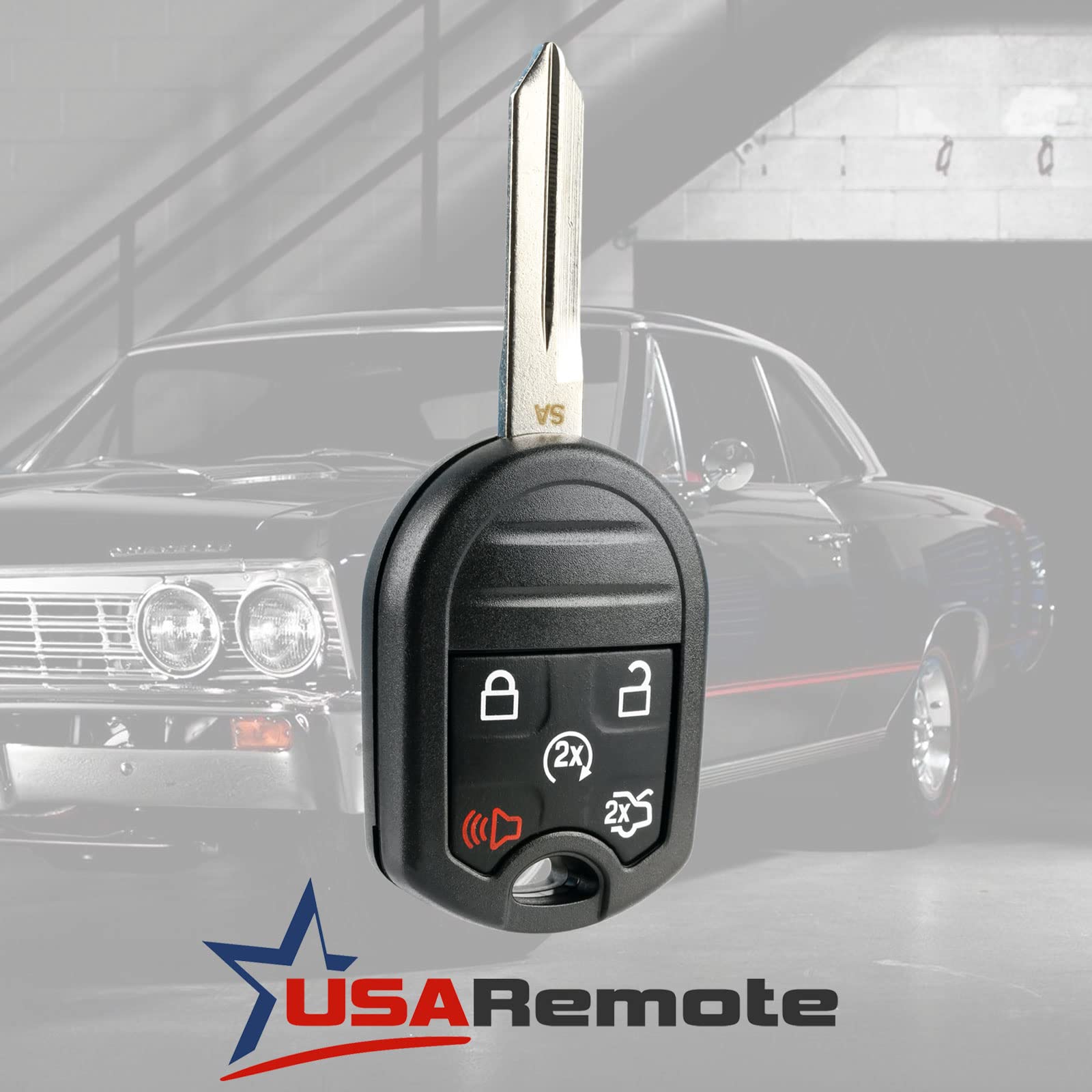 Car Key Fob Keyless Entry Remote Start Fits Ford, Lincoln, Mercury, Mazda (Cwtwb1U793 5-Btn) - Guaranteed To Program