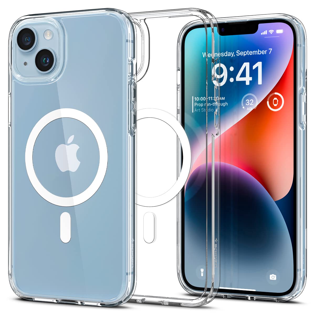 Spigen Ultra Hybrid (Magfit) [Anti Yellowing Technology] Designed For Iphone 14 Case (2022)   White