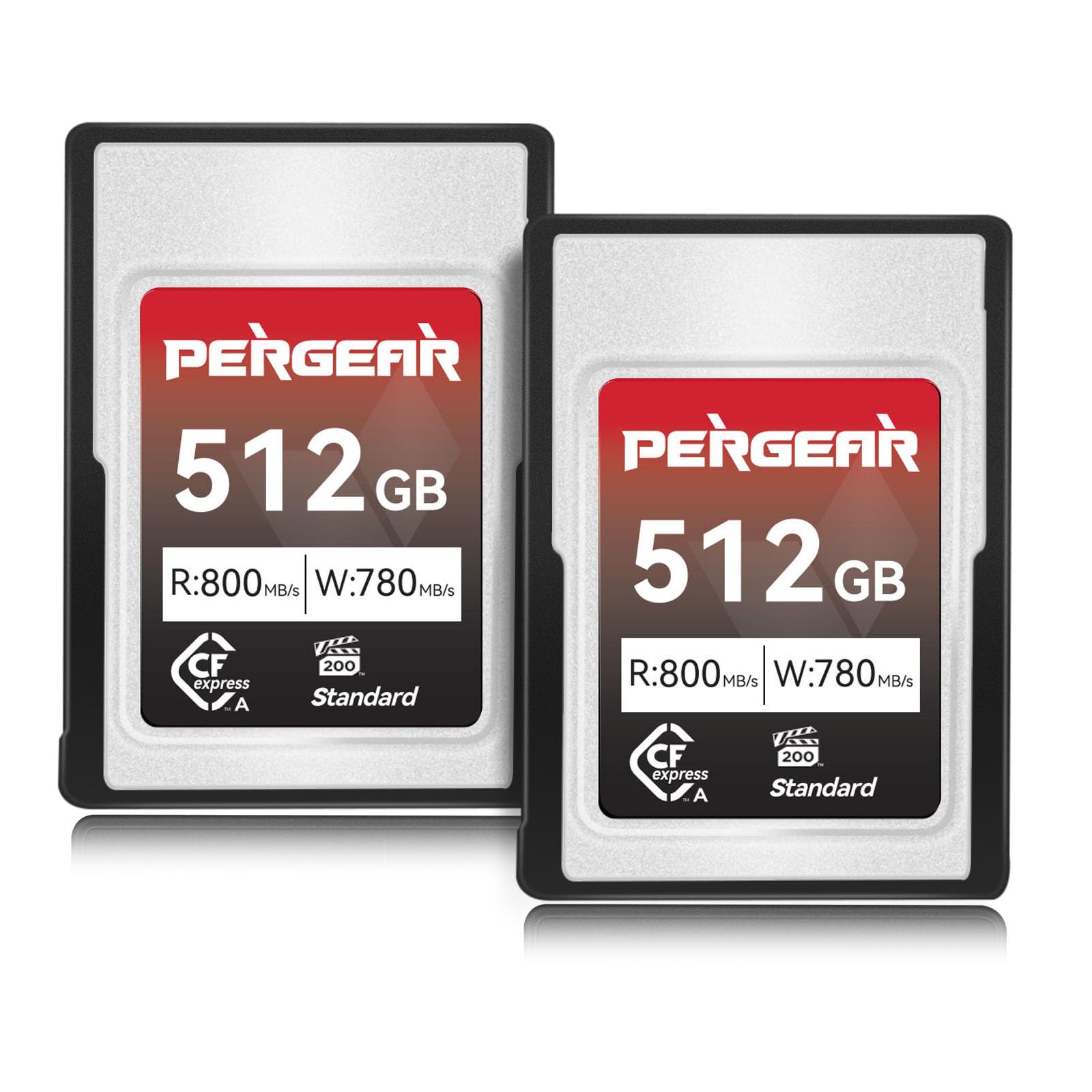 Pergear 512GB CFexpress Type A Memory Card VPG200, Up to 800MB/s Read Speed & 780MB/s Write Speed for 4K 120P,8K 30P Recording (