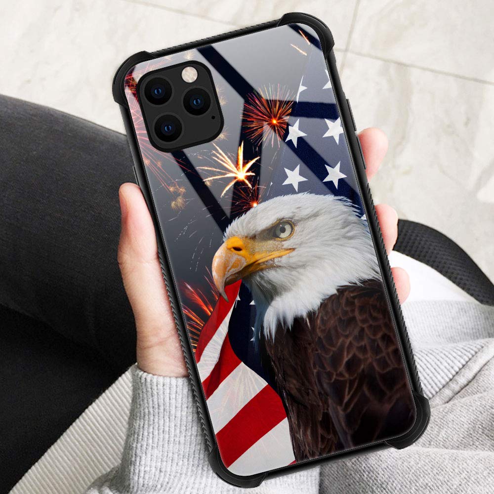 ZHEGAILIAN iPhone 13 Case Anti-Scratch Organic Glass Sunflower Flag Pattern TPU 6.1 inch