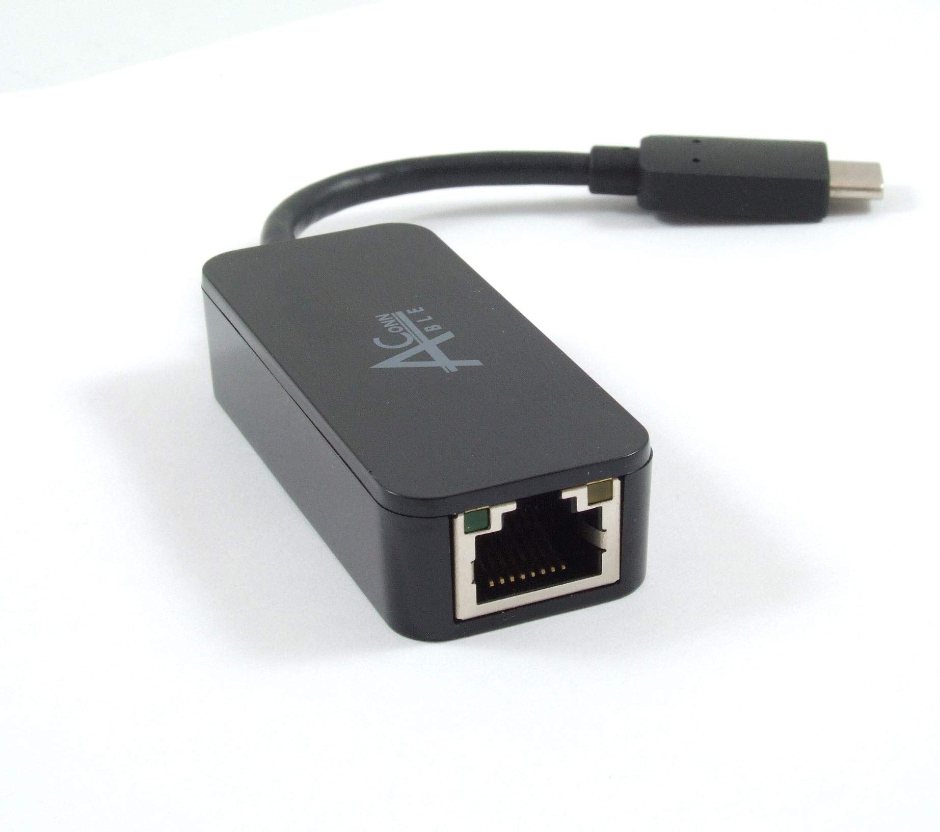 Ableconn Usbce1003 Usb C To Gigabit Ethernet Adapter (Black)   Gigabit Rj45 To Usb Type C Ethernet Lan Network Adapter