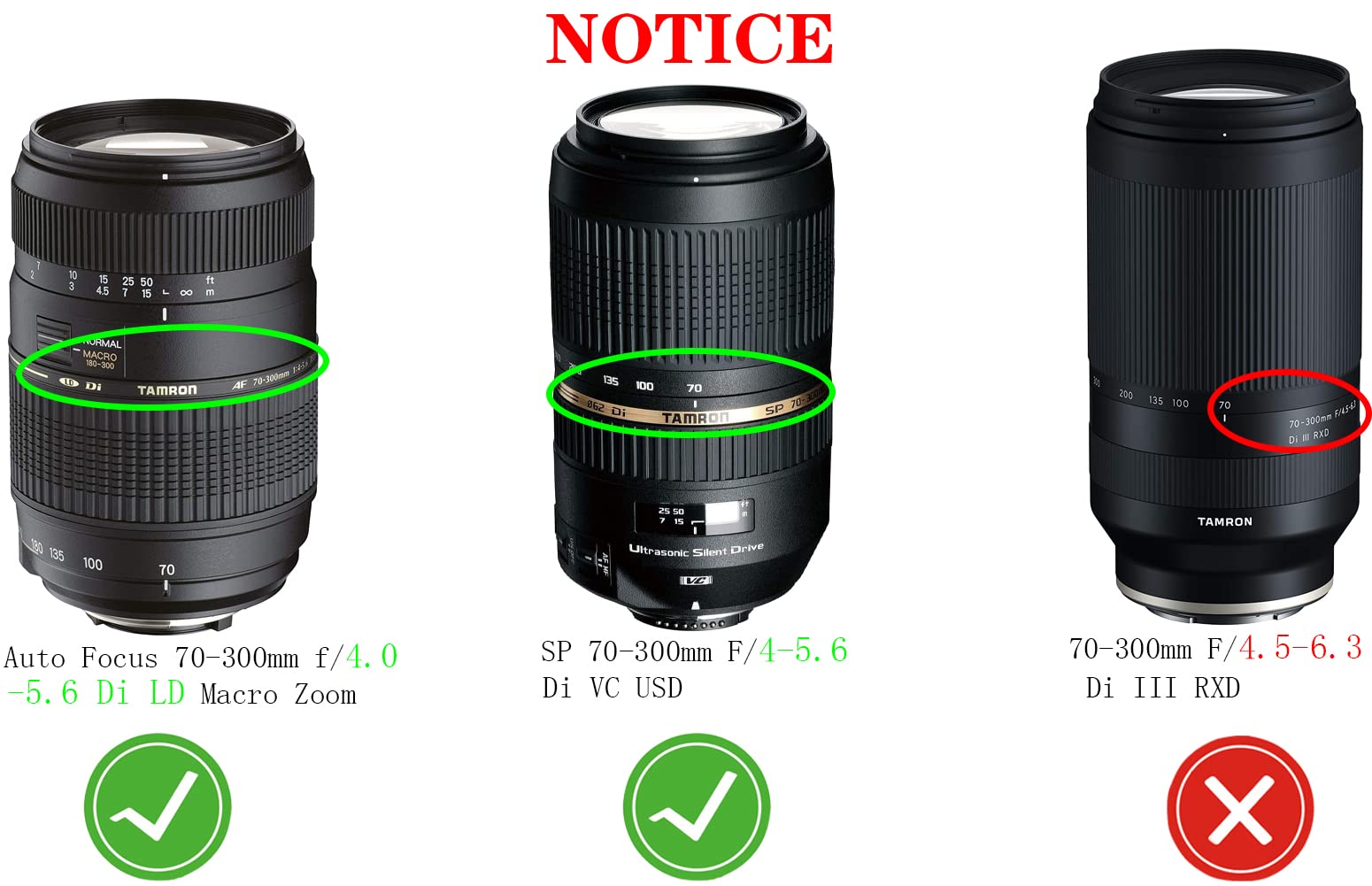 62Mm Lens Cap Cover Compatible For Tamron Auto Focus 70 300Mm F/4.0(Not For 4.5) 5.6 Di Ld Macro Zoom,Sp 70 300Mm F/4 5.6 Di Vc