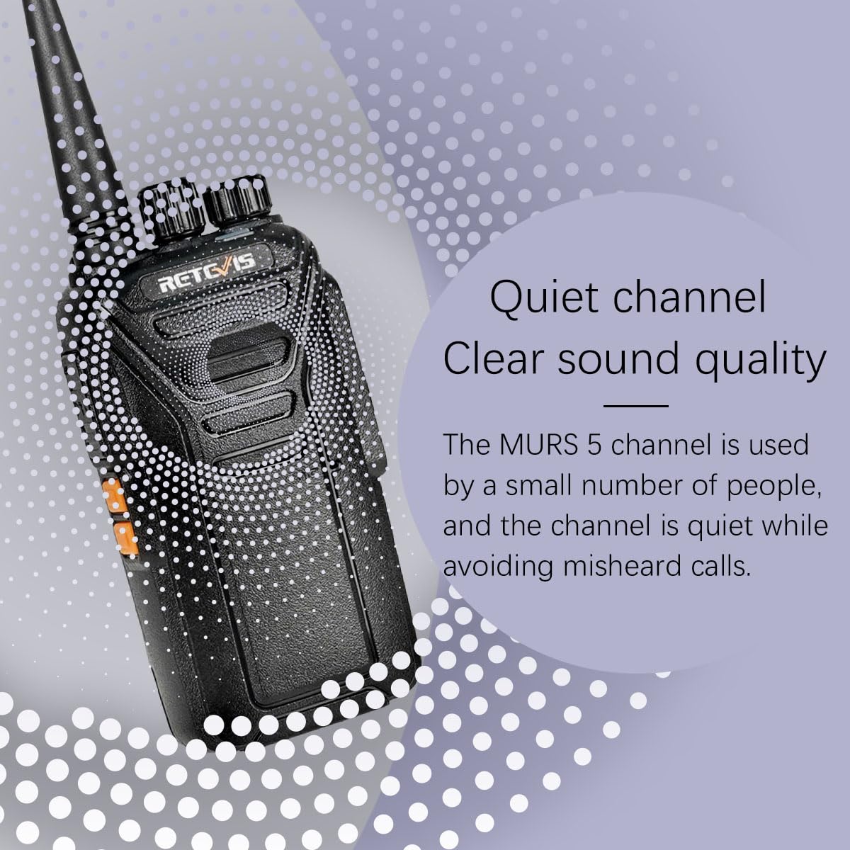 Retevis Rt27V Murs 2 Way Radio, Walkie Talkies Rechargeable, Long Range, Multi Unit Charger, License Free, Rugged, Two Way Busin