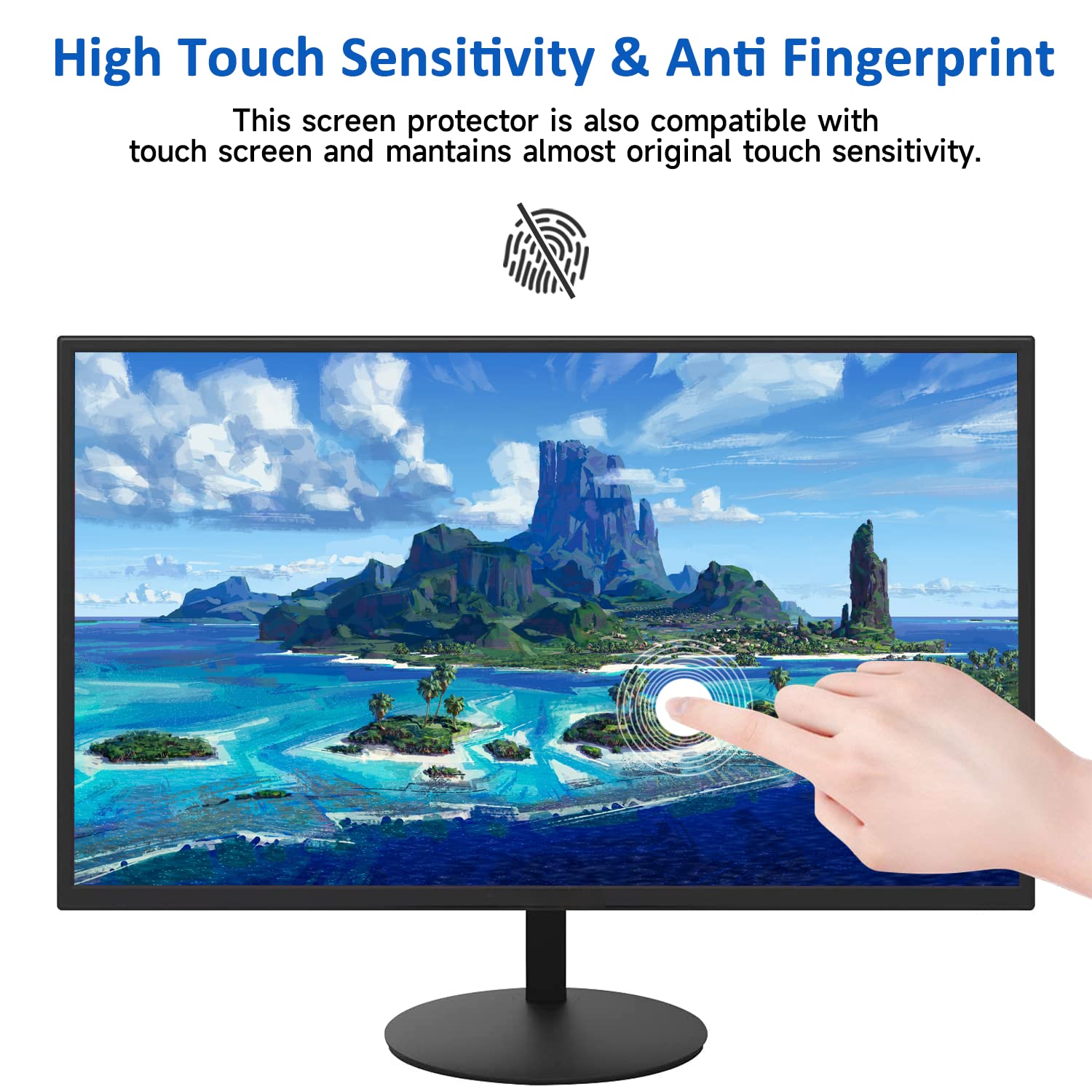 27 Inch Blue Light Blocking Computer Screen Protector, Eye Protection Screen Filter Compatible With 27'' Sceptre/Dell/Asus/Acer/