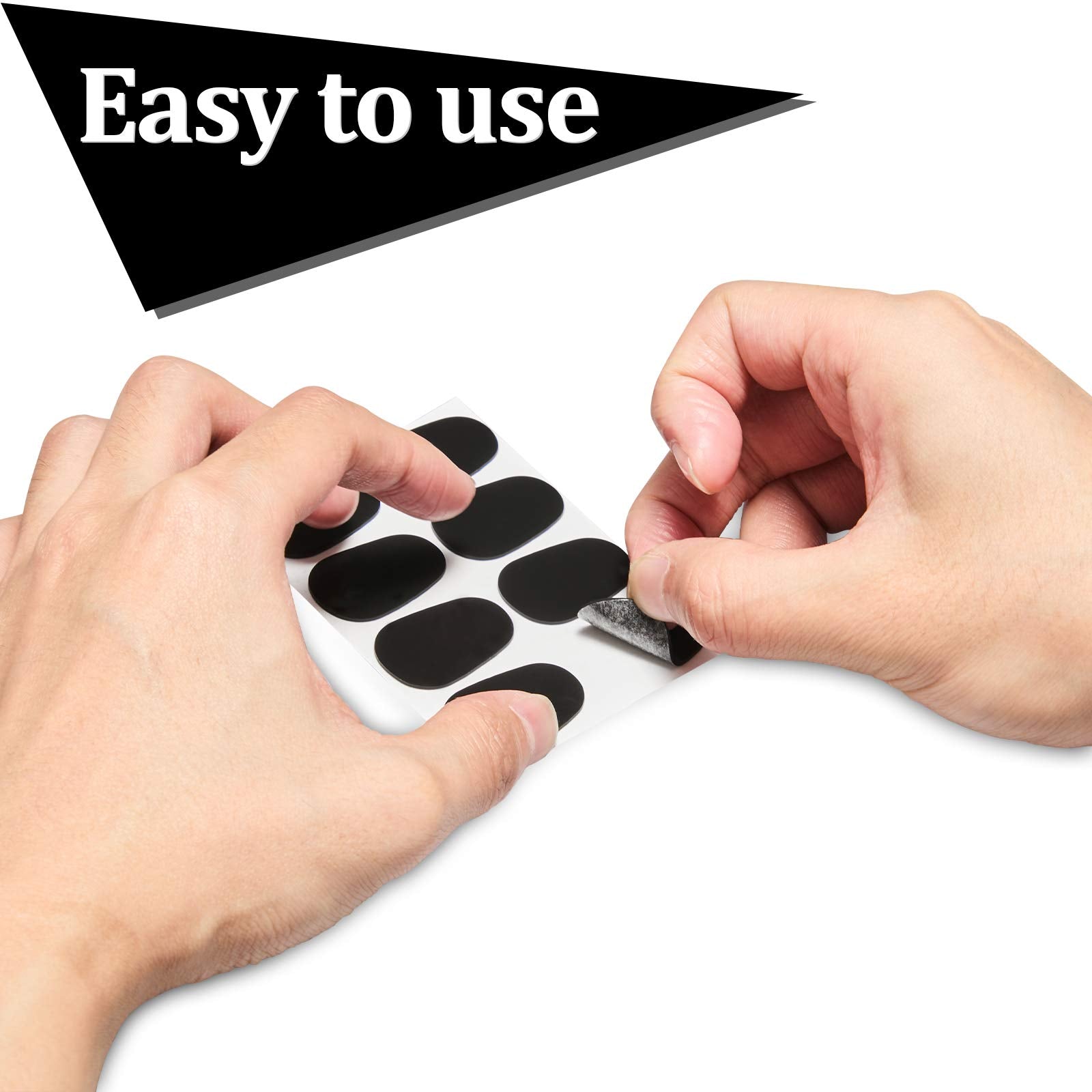 Boao 160 Pcs 0.8Mm Thick Saxophone And Clarinet Mouthpiece Cushion Sax Mouthpiece Patches Pads Cushions Thick Rubber With Strong