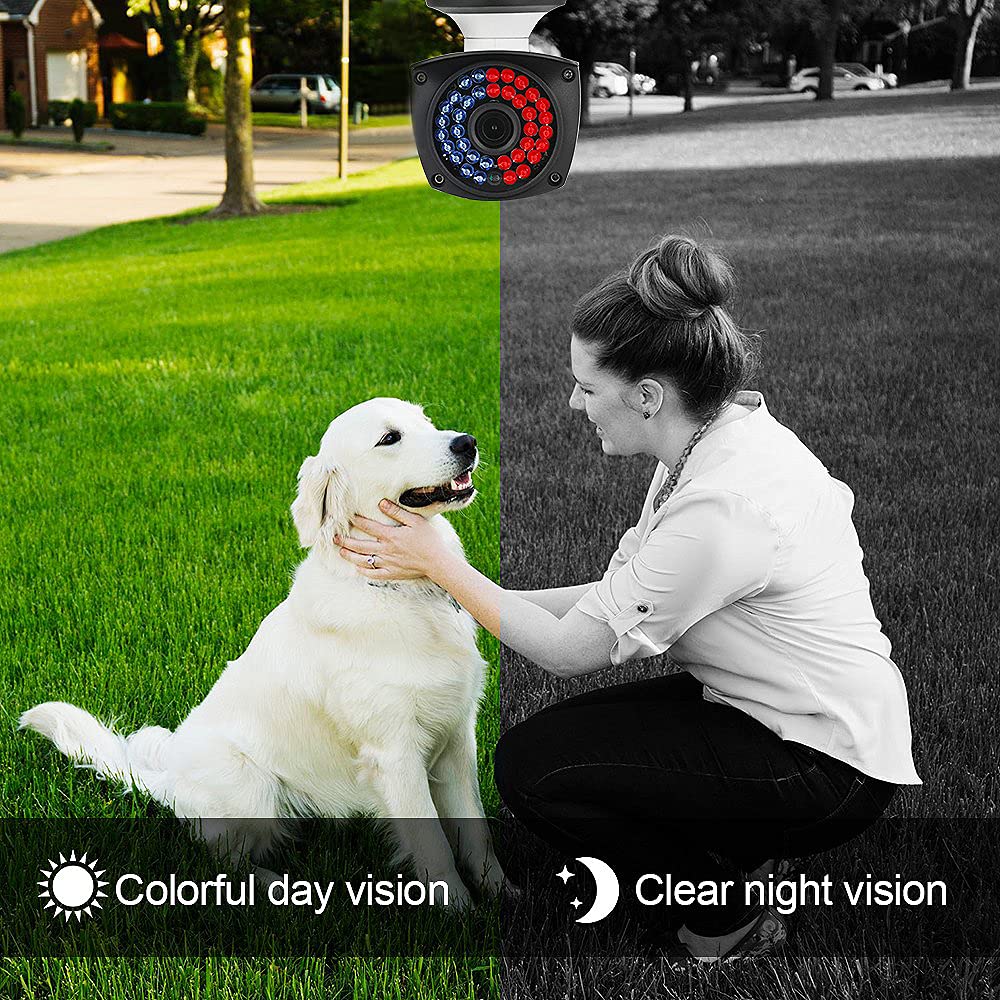 Sv3C 5Mp Poe Ip Camera Outdoor, 2 Pack Power Over Ethernet Security Surveillance Cameras With 2 Way Audio, Humanoid Detection, R