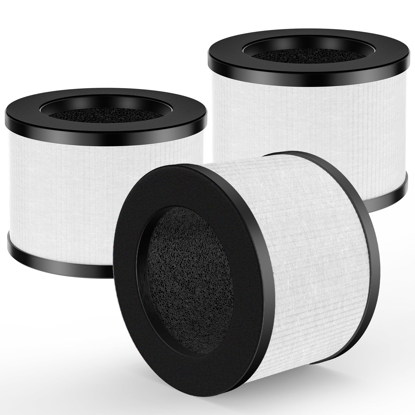 3 Pack Tz K1 Replacement Filter Compatible With Tolife Tz K1 Air Puri Fier, Mk01 Mk06 And Freaire Kn6391 Air Purifi Ers, 3 In 1