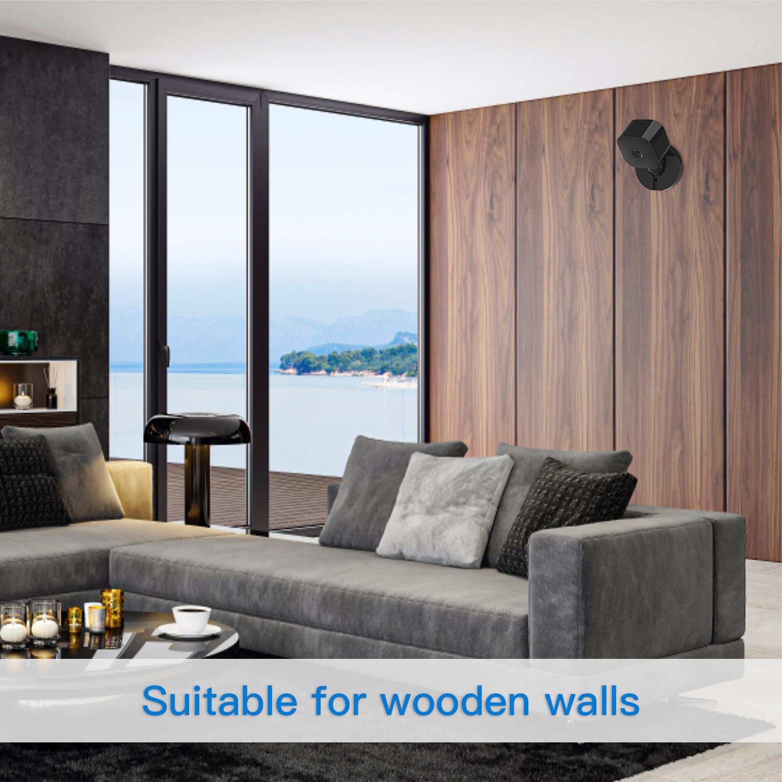 Holaca 3Pack Wall Mount Kit For Blink Mini With Screwless Strong Adheasive   Easy To Install, No Tools Needed, No Mess, No Drill