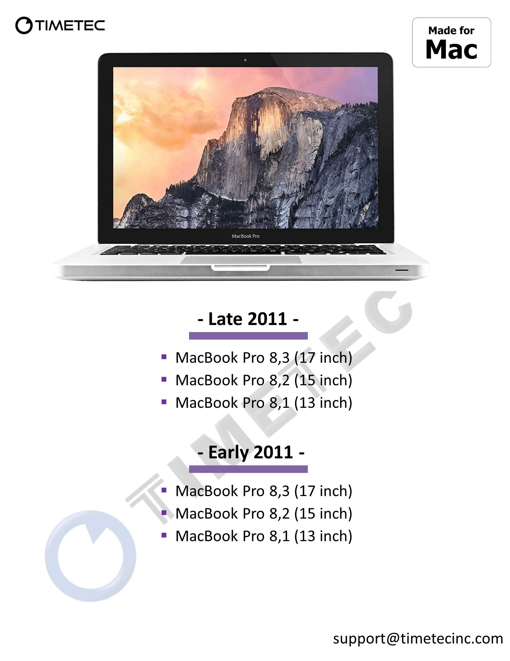 Timetec 4Gb Compatible For Apple Ddr3 1333Mhz Pc3 10600 Cl9 For Mac Book Pro (Early/Late 2011 13/15/17 Inch), Imac (Mid 2010, Mi