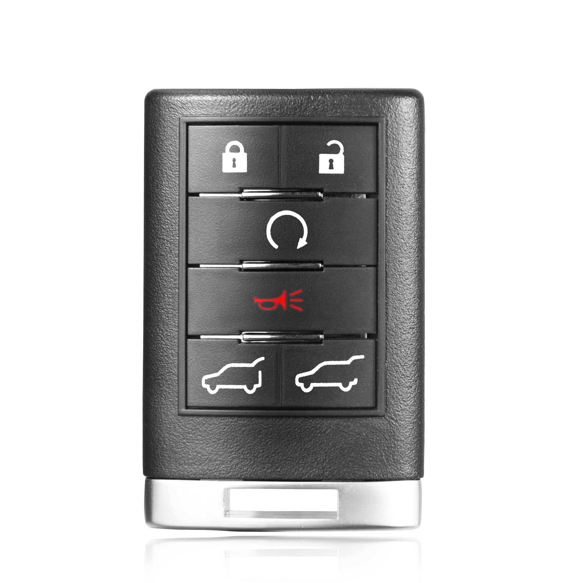 Vofono 6 Buttons Keyless Entry Remote Replacement Key Fob Compatible With Cadillac Escalade Esv Ext 2007  2014 Fcc Id: Ouc600006