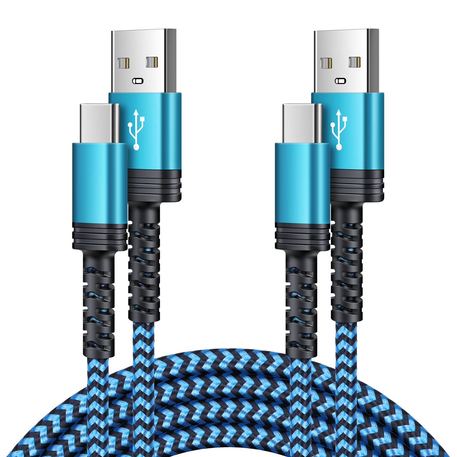 Usb C Cable Fast Charging 2Pack 3Ft Type C Cable Cord Braided Android Phone Charger For Samsung Galaxy A15 5G A35 A32 A12 Z Flip