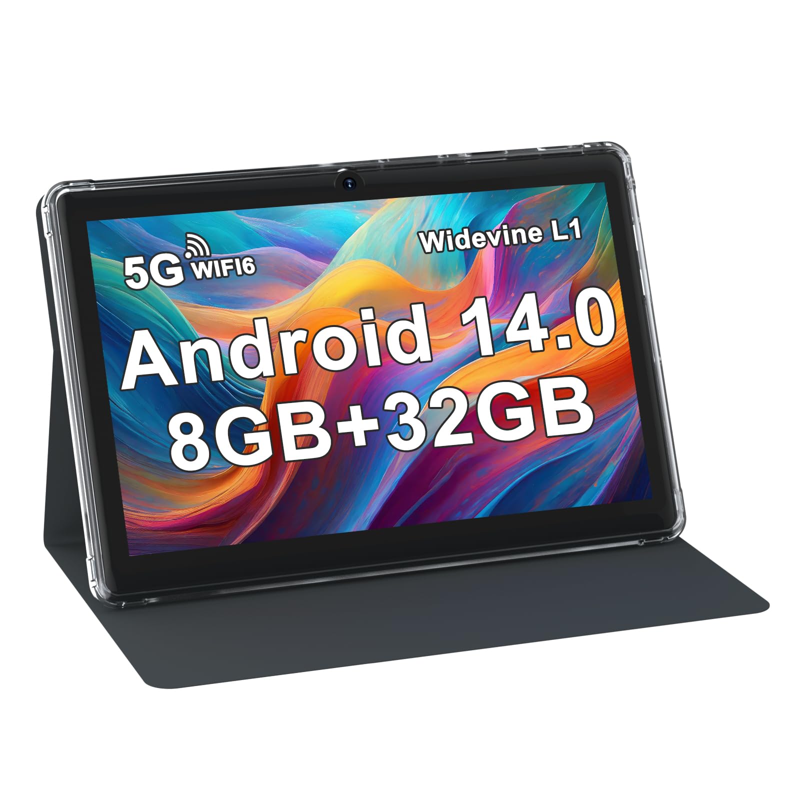 ZZB 7 inch Tablet Android 14, 8GB RAM (4GB Expandable) 32GB ROM Tablets Supports 1TB MicroSD, Dual Camera Tableta 5G WiFi-6 Andr