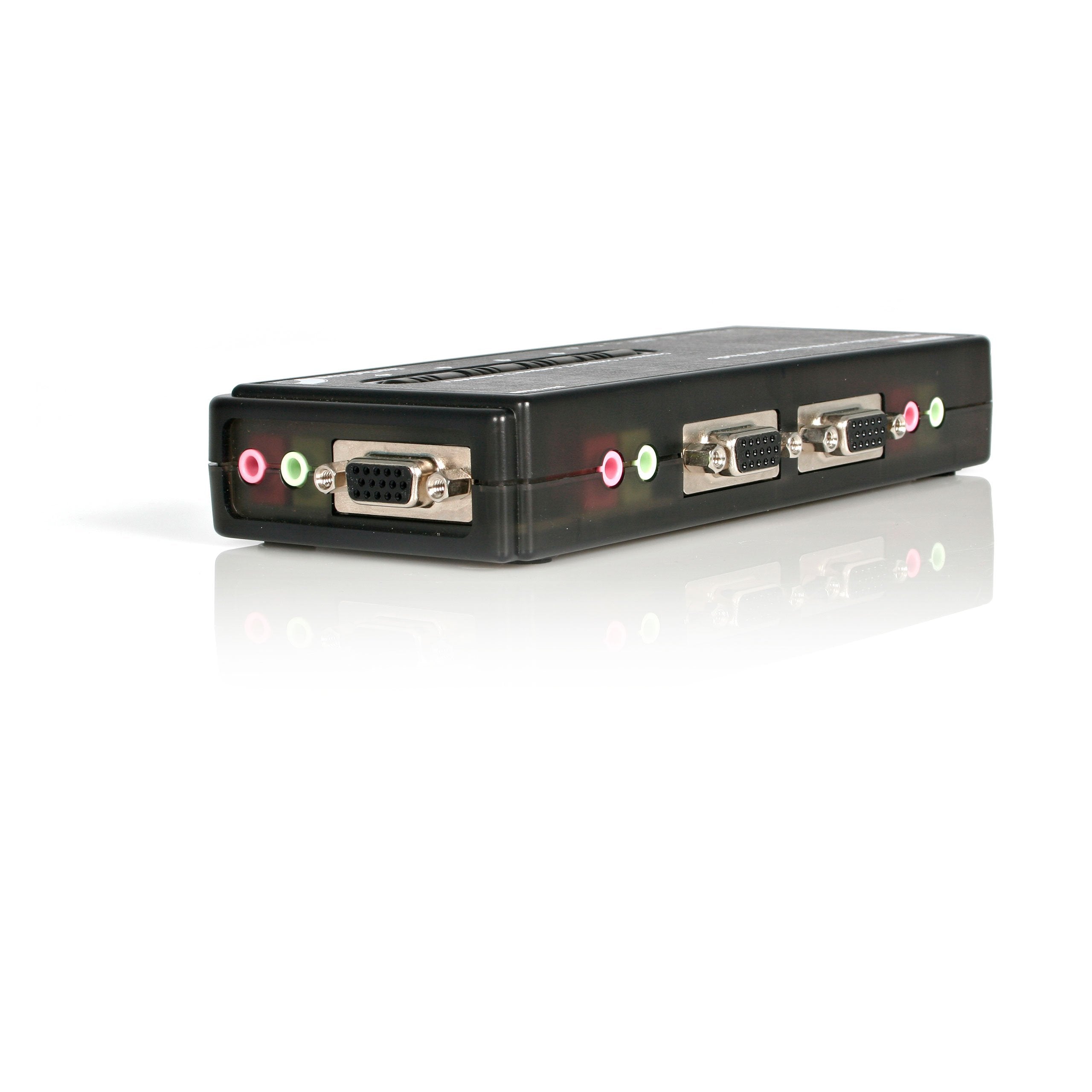 Startech.Com 4 Port Black Usb Kvm Switch Kit With Cables And Audio   Desktop Kvm Switch   Vga Kvm Switch   Usb Kvm Switch 4 Port