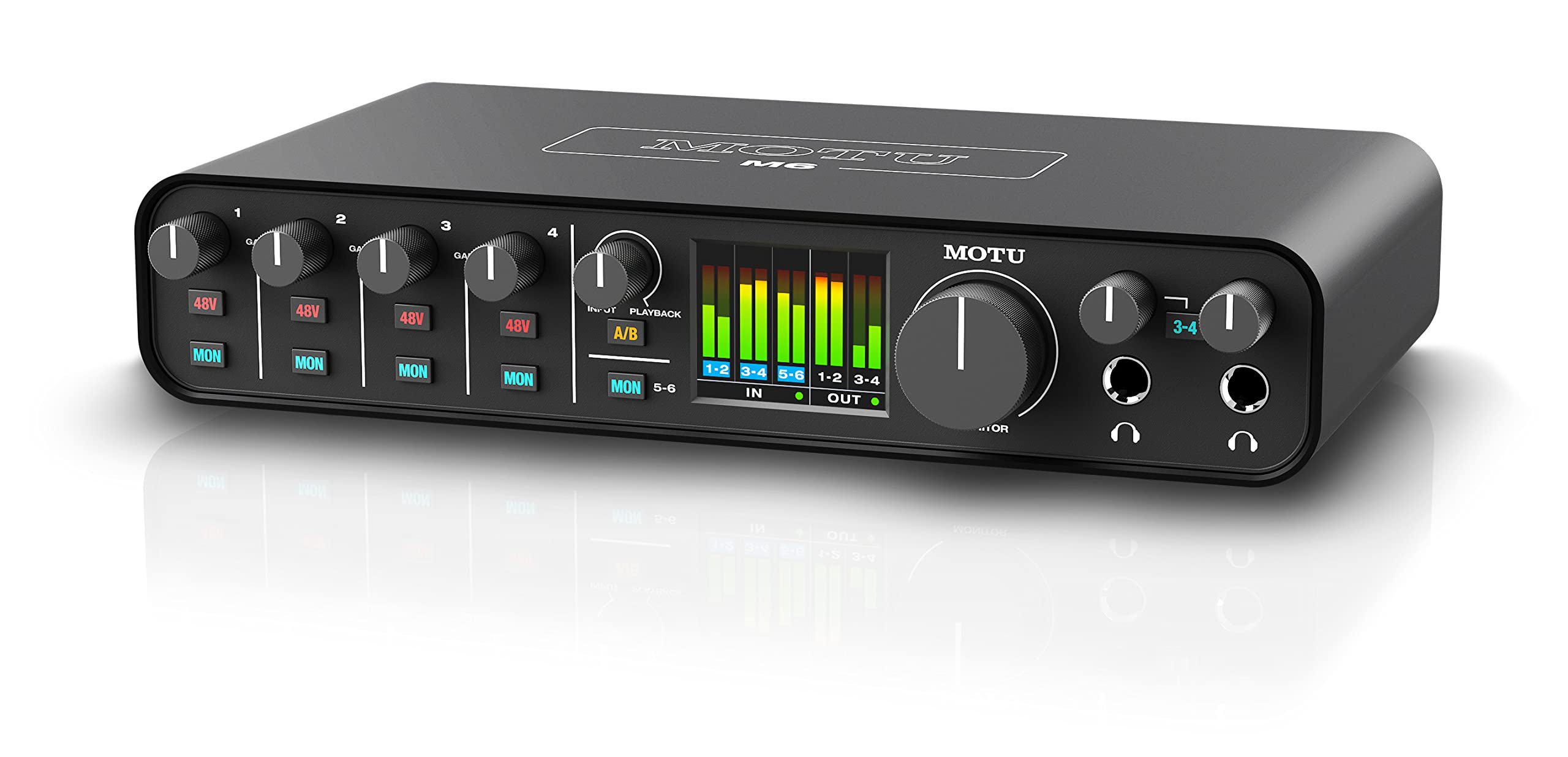 Motu M6 6X4 Usb-C Audio Interface With Studio-Quality Sound