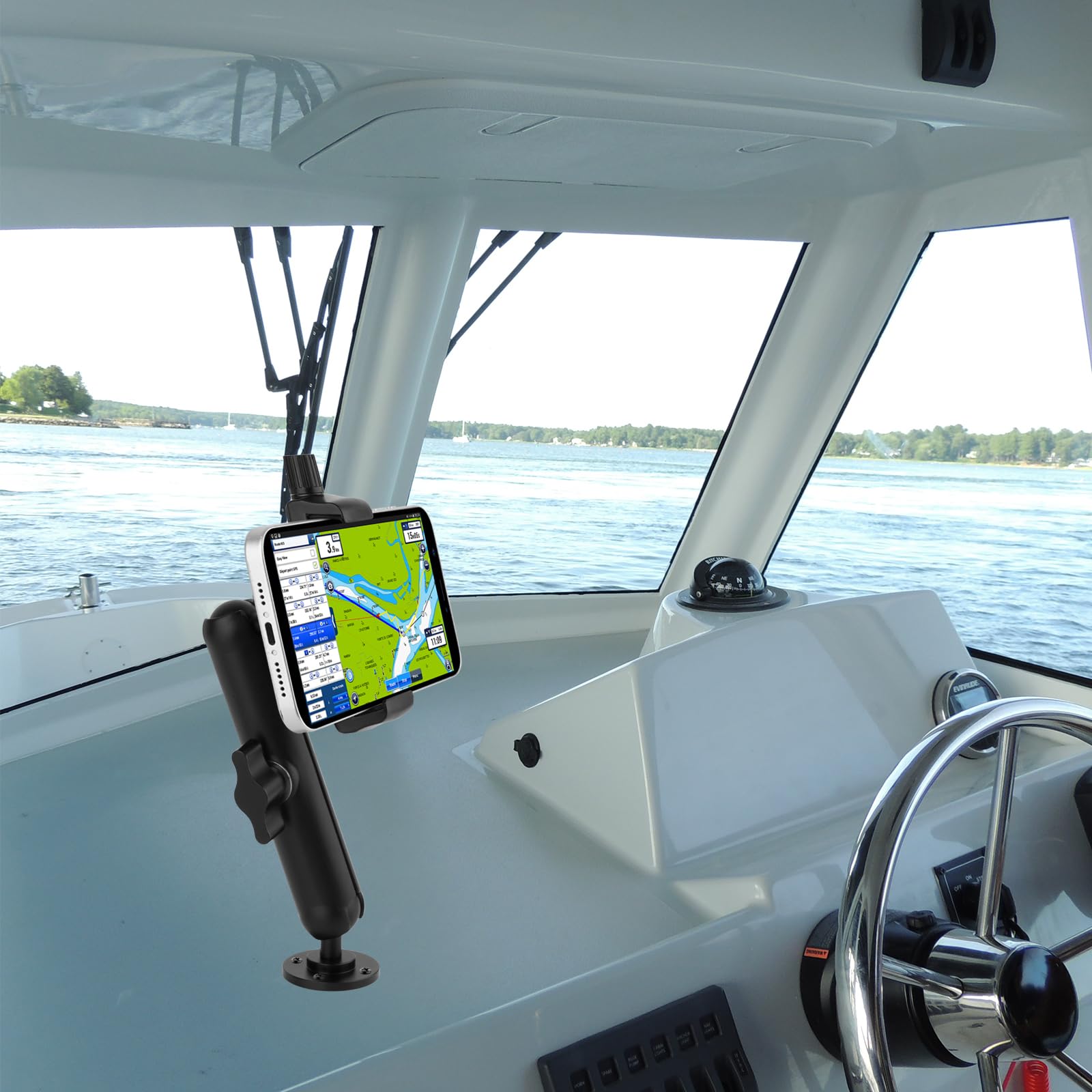 Mippko Wall Mount Phone Holder For Truck/Car/Boat/Wall/Desk,Compatible With 3.5~7.5 Inch Iphone/Nexus/Htc/Lg/Huawei/Smart Phones