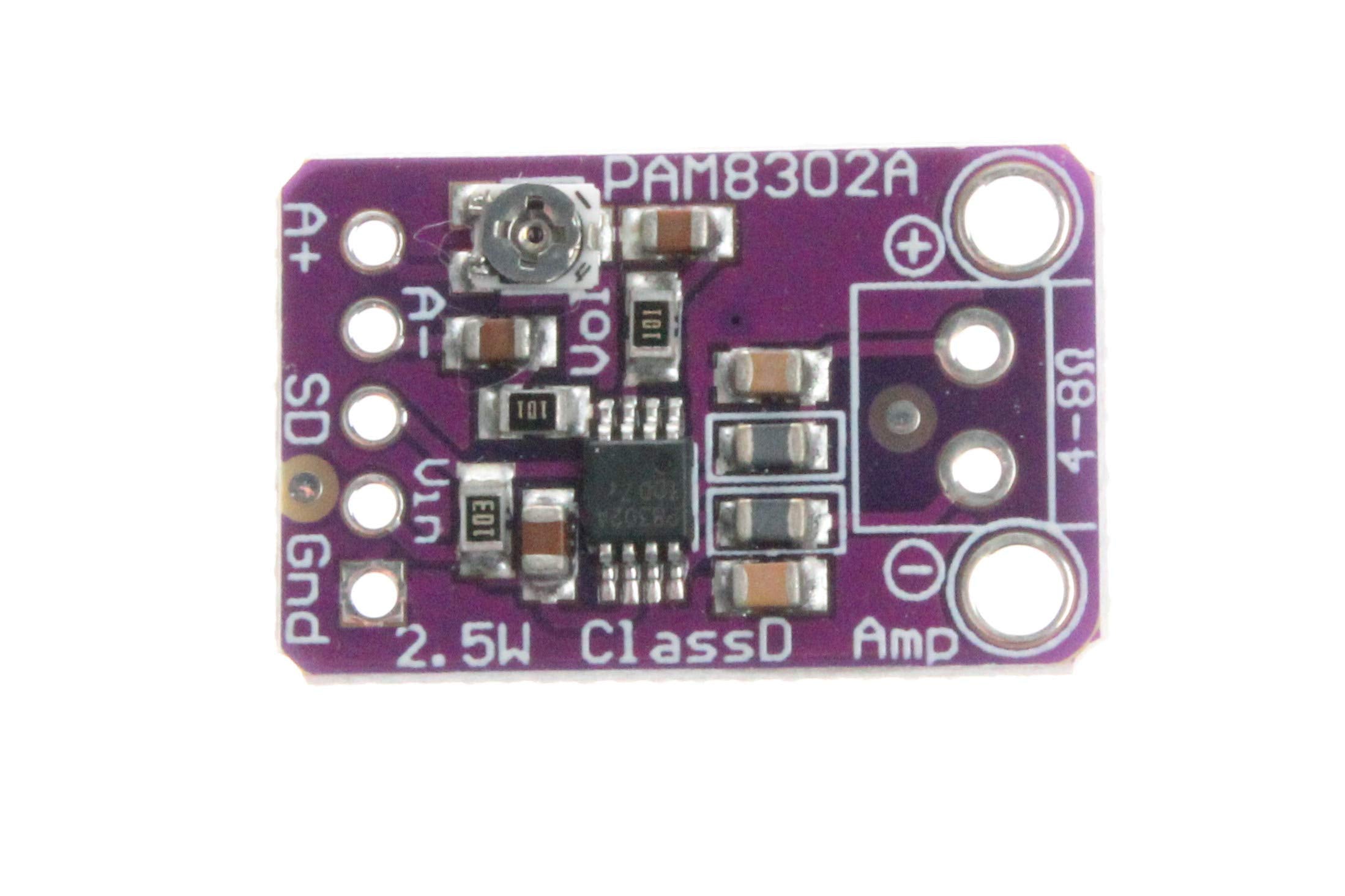 Noyito Pam8302 2.5W Single Channel Class D Audio Power Amplifier Amp Development Board (Pack Of 2)