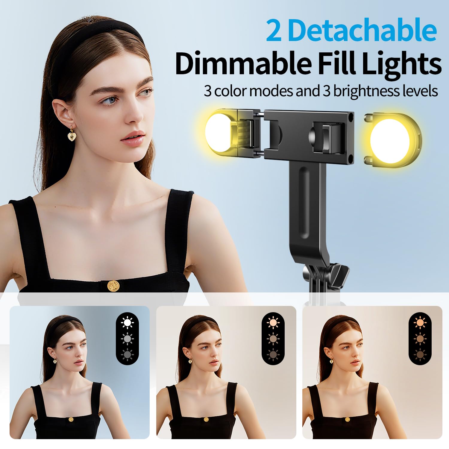 Mini Selfie Stick Tripod, Pocket Flex Tripod I-Phone Android Phone Grip, Portable Small Size Travel Compact Phone Selfie Stick W