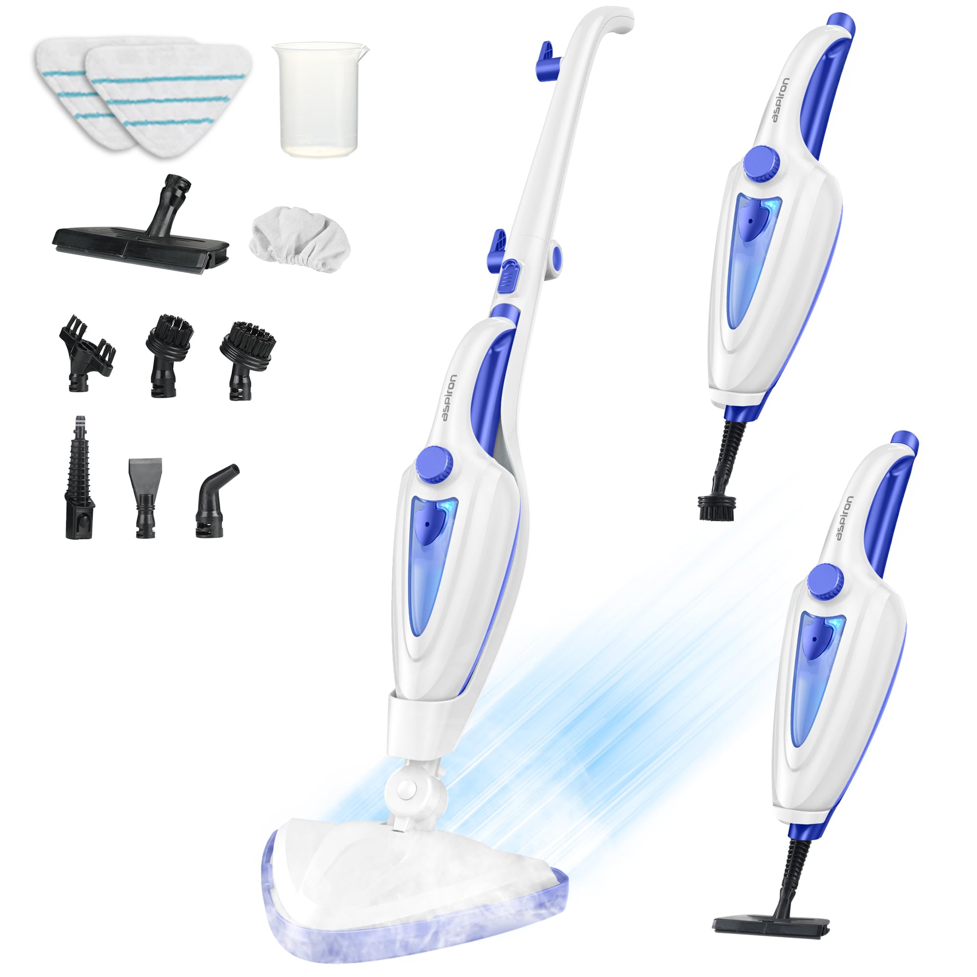 12in1 Steam Mop, 1500W Multifunction Detachable Handheld Steam Cleaner