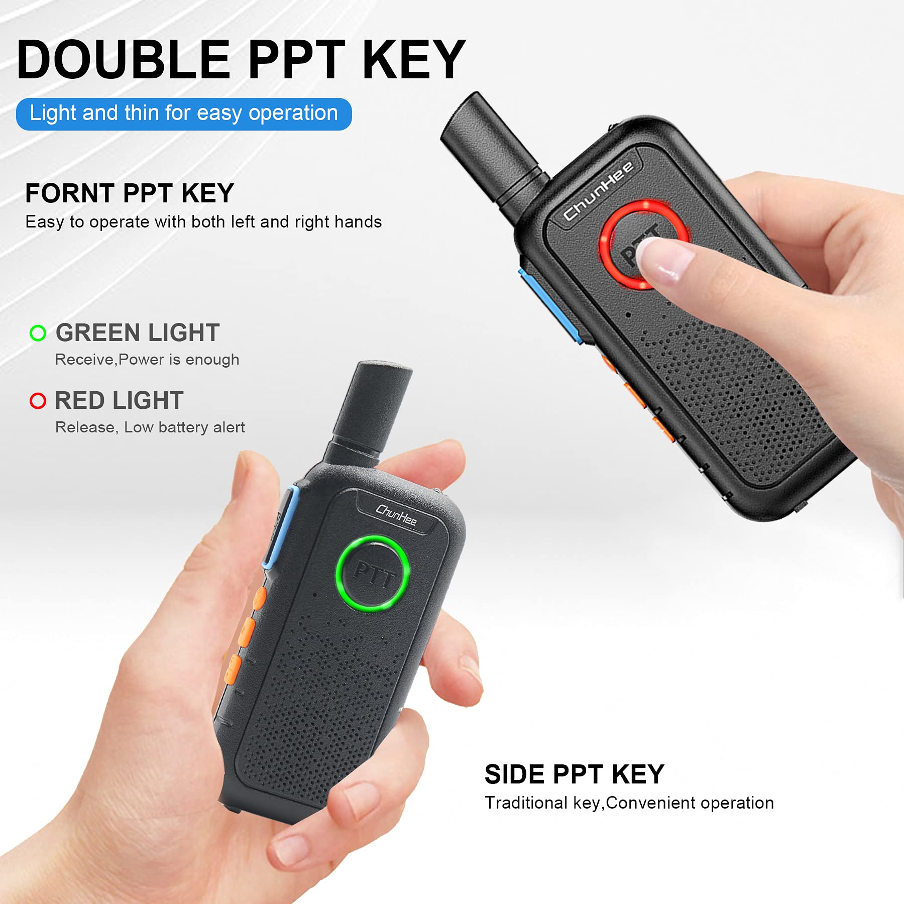 Chunhee Wireless Intercom System For Home Home Intercom System For Elderly/Kids/Pregnant Wireless Office Intercom Two Way Radio Room To Room Communication System For Hiking/Camping/Vocation, 2 Pack