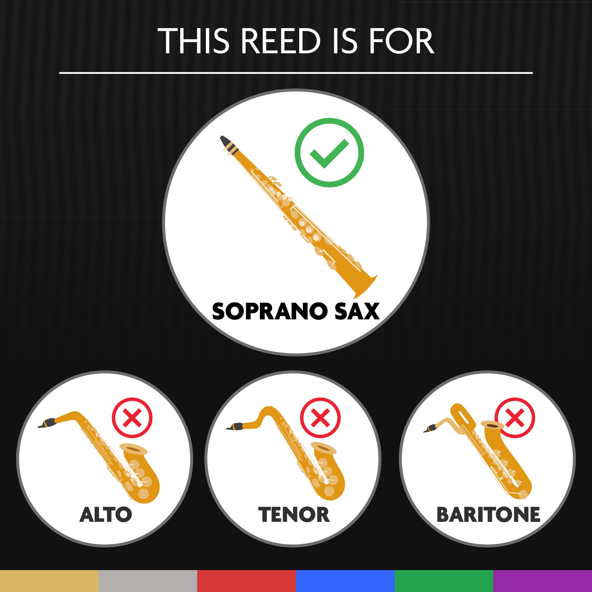 L  Gre Reeds   Soprano Saxophone Reed, American Cut, Strength 2.50 (Ssa2.50)   Premium Synthetic Woodwind Reed