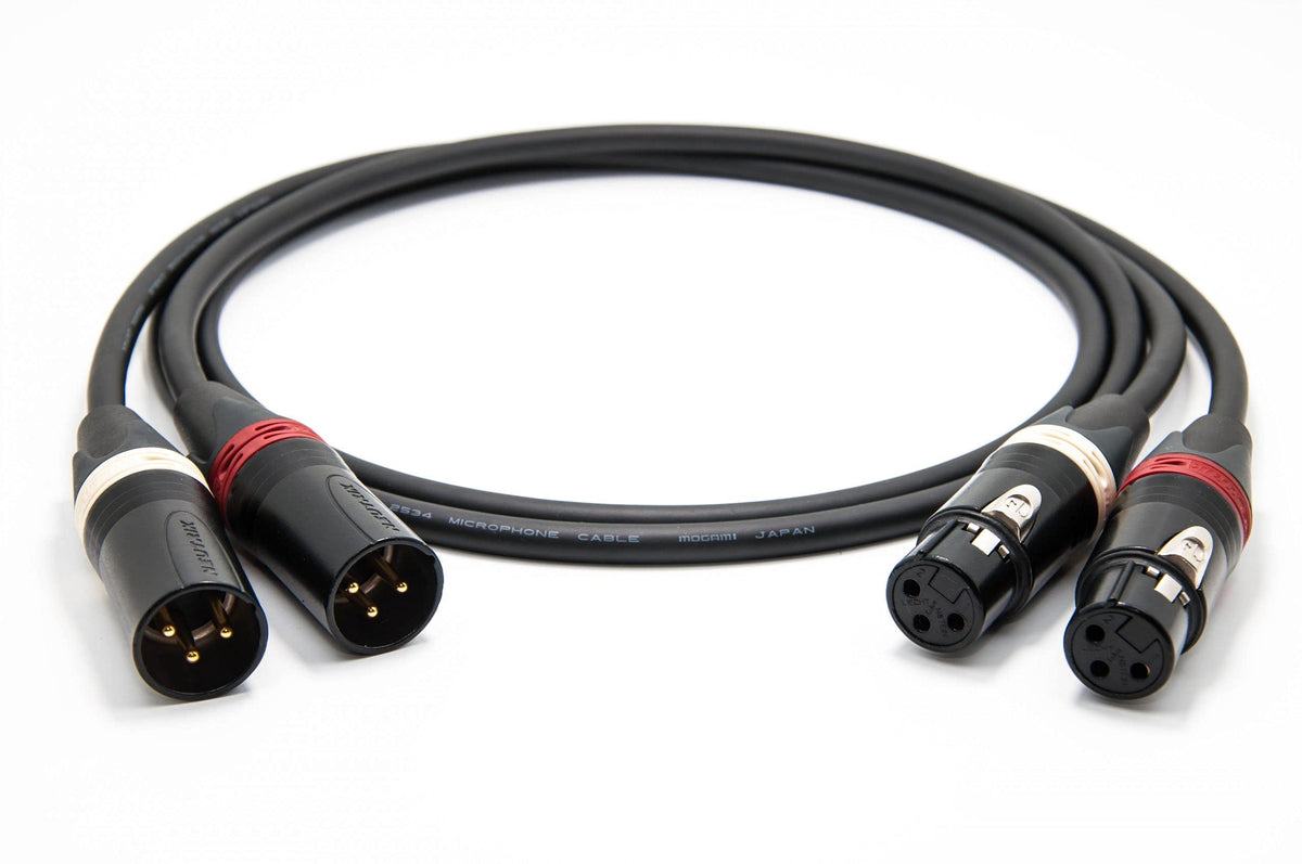 Enoaudio Mogami 2534 Quad Pair (L,R) Cable | Neutrik Xlr Female   Xlr Male | Hifi   32.81 Ft / 10 M