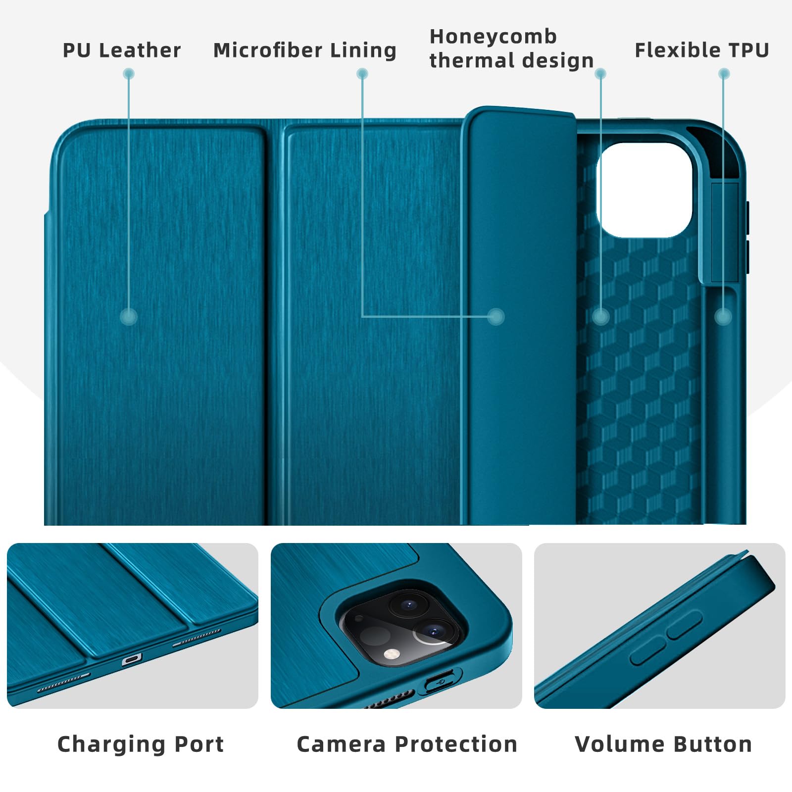 Yuloigan Designed For Ipad Pro 11 Inch Case 4Th Generation With Pencil Holder, For Ipad 11 Pro Case 4Th/3Rd/2Nd Gen, Protective