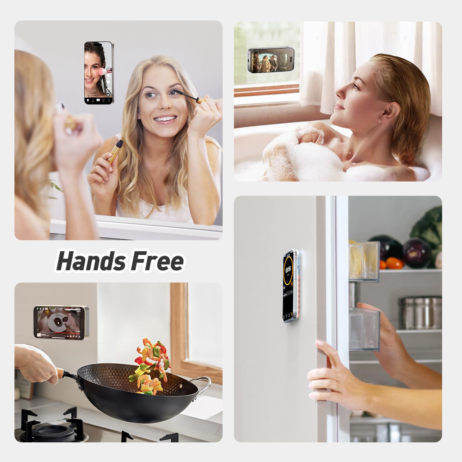 Magnetic Suction Phone Mount For Magsafe Case,Silicone Octob Cup Buddy Sticky Phone Grip Holder For Iphone,Removable Hands-Free