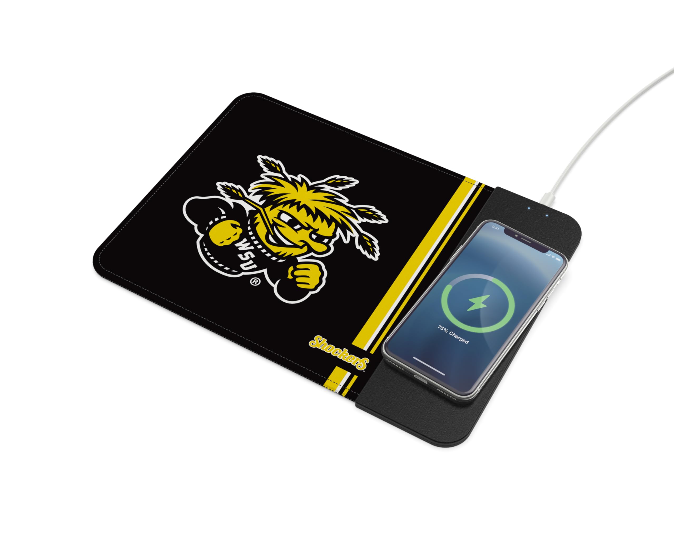 Soar Ncaa Wireless Charging Mouse Pad, Wichita State Shockers