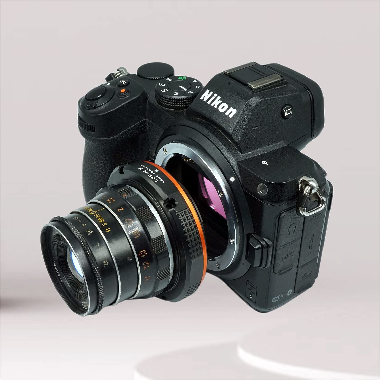 Pholsy Lens Mount Adapter Compatible With Leica M39 Lens (L39 M39 Ltm 39Mm Lens) To Nikon Z Mount Camera Body Compatible With Ni