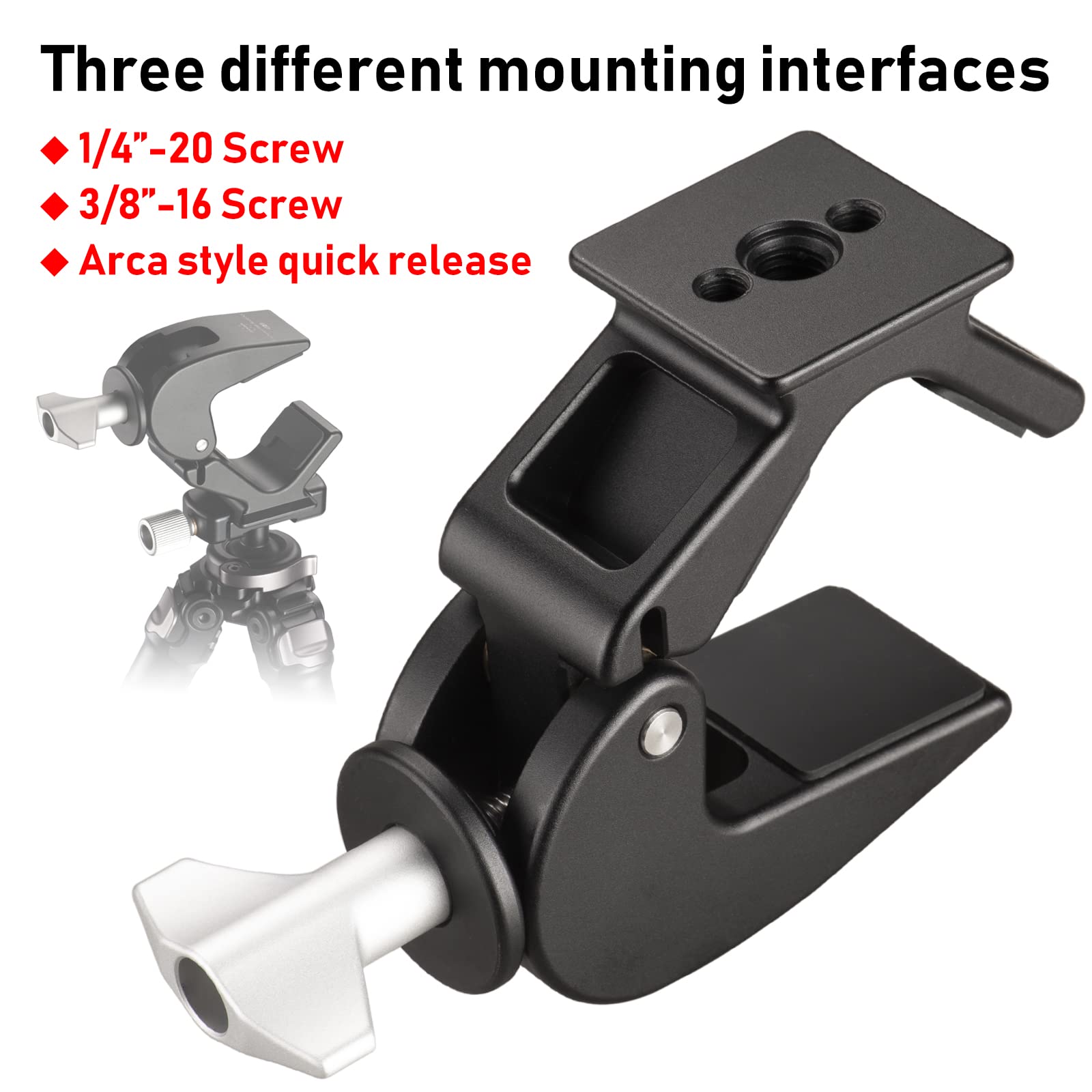 Binocular Tripod Mount Adapter,1/4'' 3/8'' Screw And Arca Quick Release Binocular Tripod Mount,Compatiable With Vortex Zeiss Nik