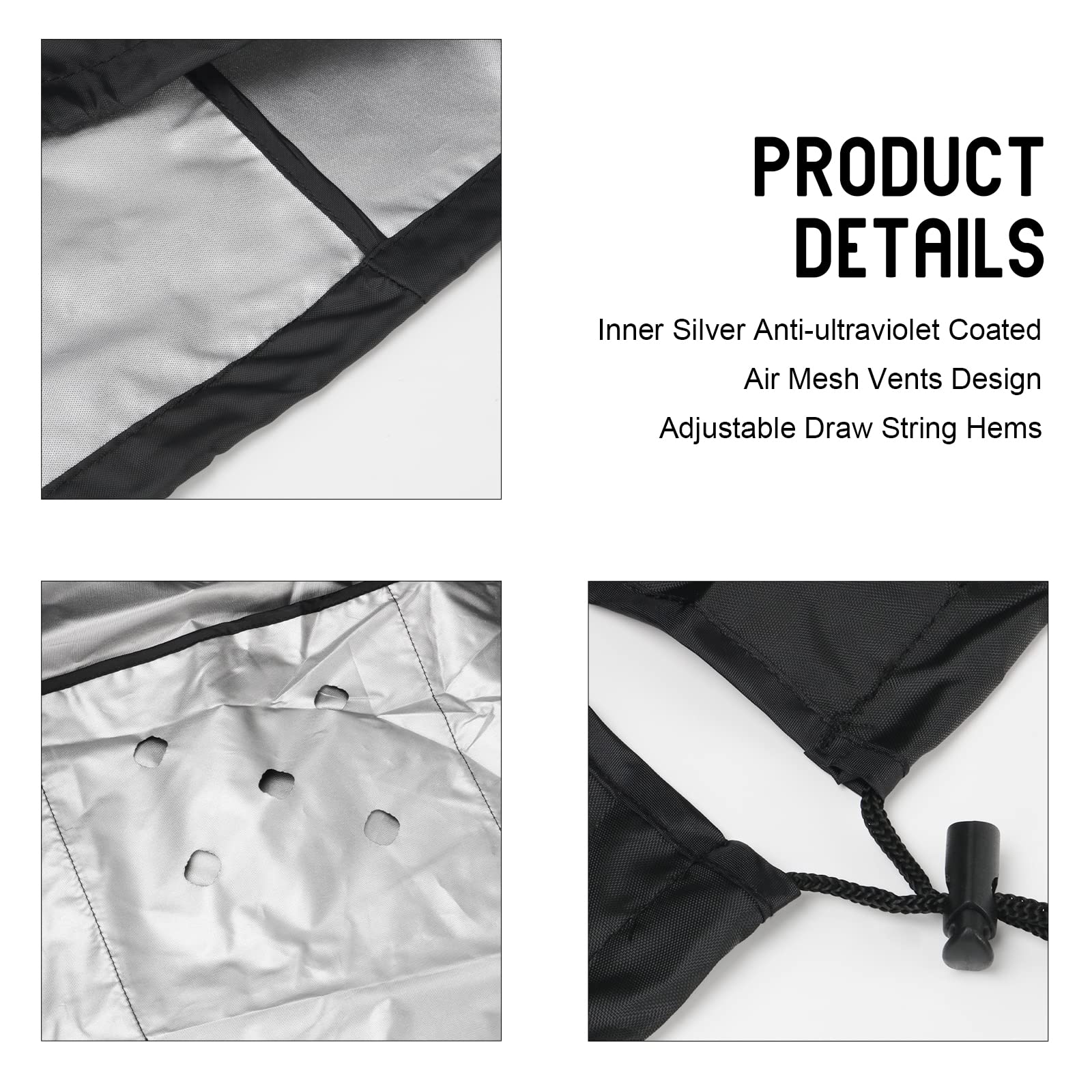 Klolkutta Mini Split Air Conditioner Covers For Outside Units, Rectangular A/C Condenser Cover For Outdoor Compressor Defender W