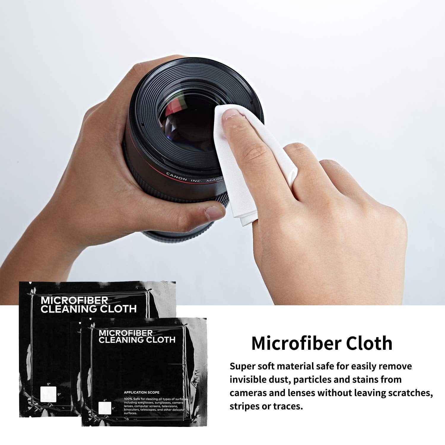 Kuuzuse Professional Dslr Camera Cleaning Kit With Aps C Cleaning Swabs, Microfiber Cloths, Camera Cleaning Pen, For Camera Lens