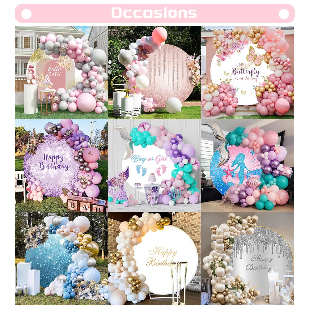 Oerju Golf Theme Round Backdrop Cover Golf Ball Backdrop For Photography Golf Sports Themed Birthday Party Decoration Circle Bac