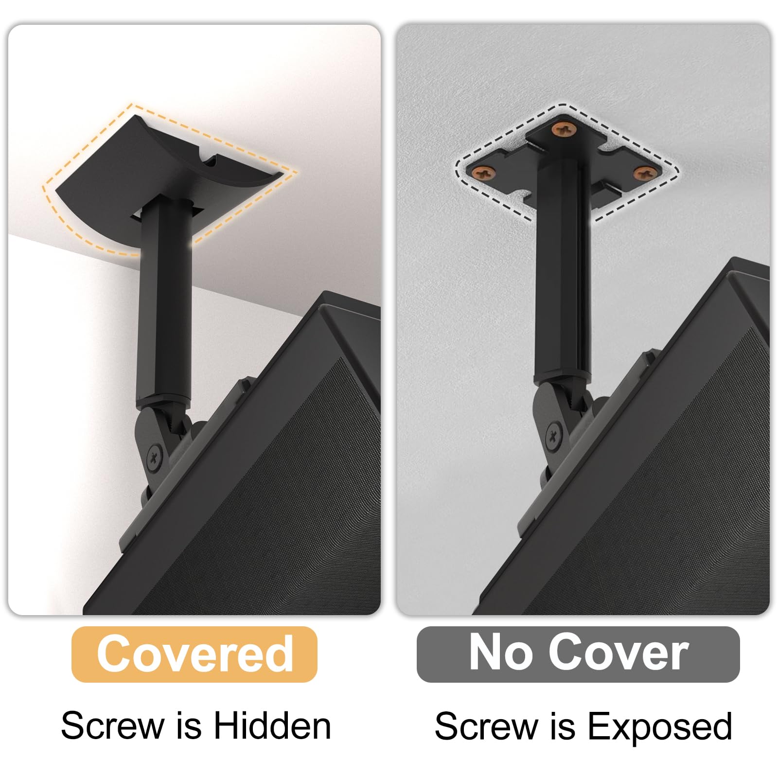 Black Wall Mount Bracket For Ub 20 Compatible With Bose Cube Speakers Lifestyle 6 10 15 18 28 12 (Black)