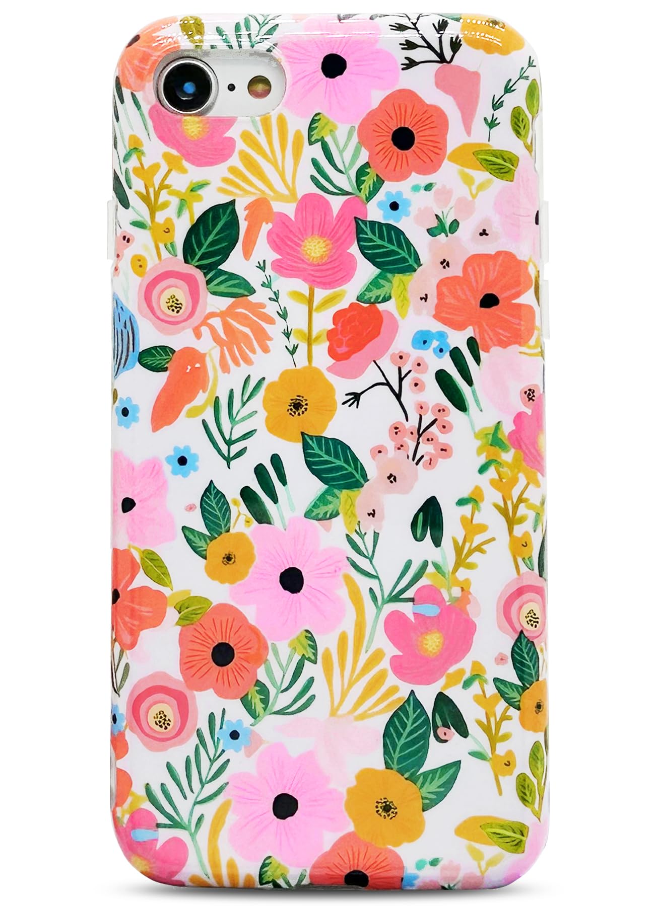 J.West Ipod Touch 7 Case, Ipod Touch 6/5 Case, Soft Shockproof Cute Floral Phone Protective Cover For Women, Garden Flower Patte