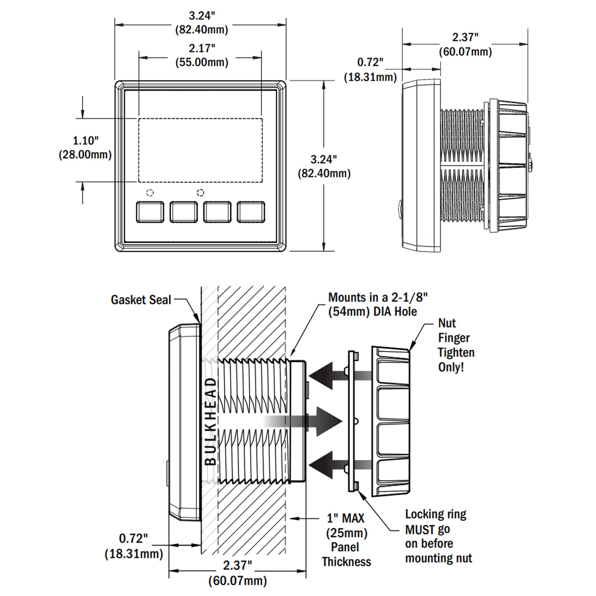 Blue Sea Systems 1850 M2 Vessel Monitor System Vsm