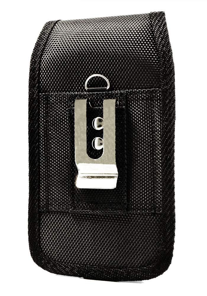 Vertical Heavy Duty Rugged Canvas Belt Clip Case Cover Pouch Holster For Nokia Lumia 635 * Fits With Mophie Juice Pack