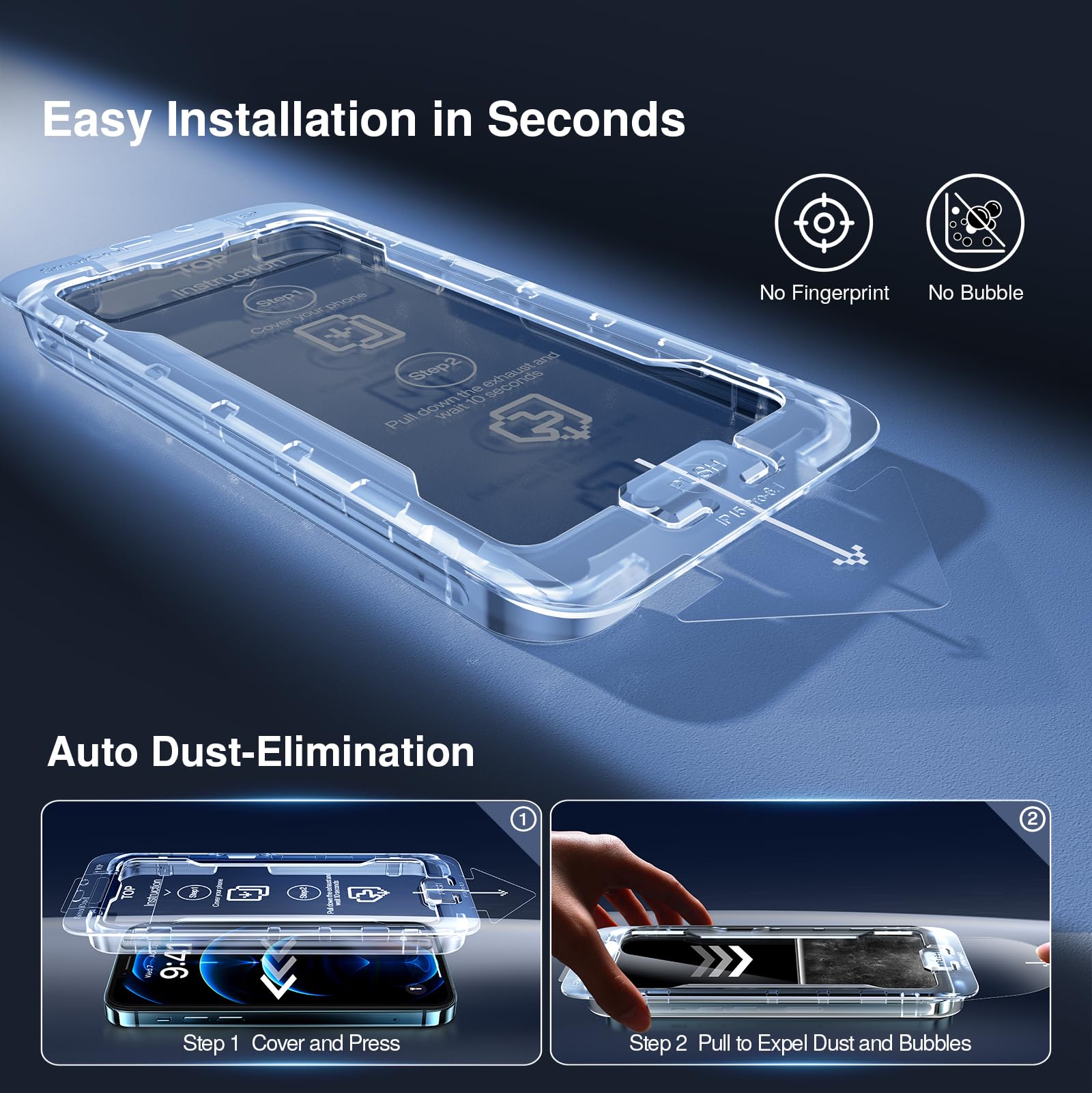 Smartdevil 2Pack For Iphone 12 Pro Max Screen Protector Privacy, 9H Top Shatterproof [Military Grade Protection ] Anti Spy Priva