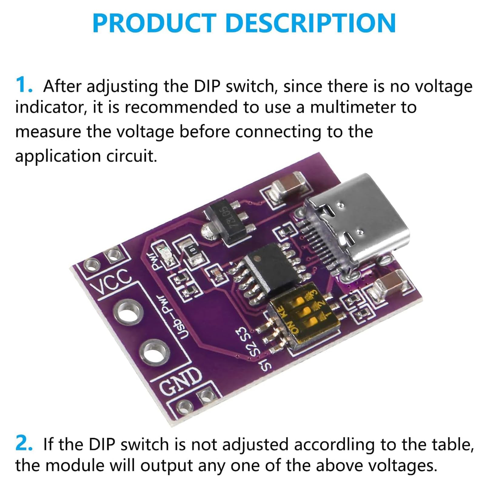 3Pcs Type C Qc Afc Pd2.0 Pd3.0 To Dc Fast Charge Decoy Trigger Polling Detector Usb Pd Notebook Power Supply Change Board Module