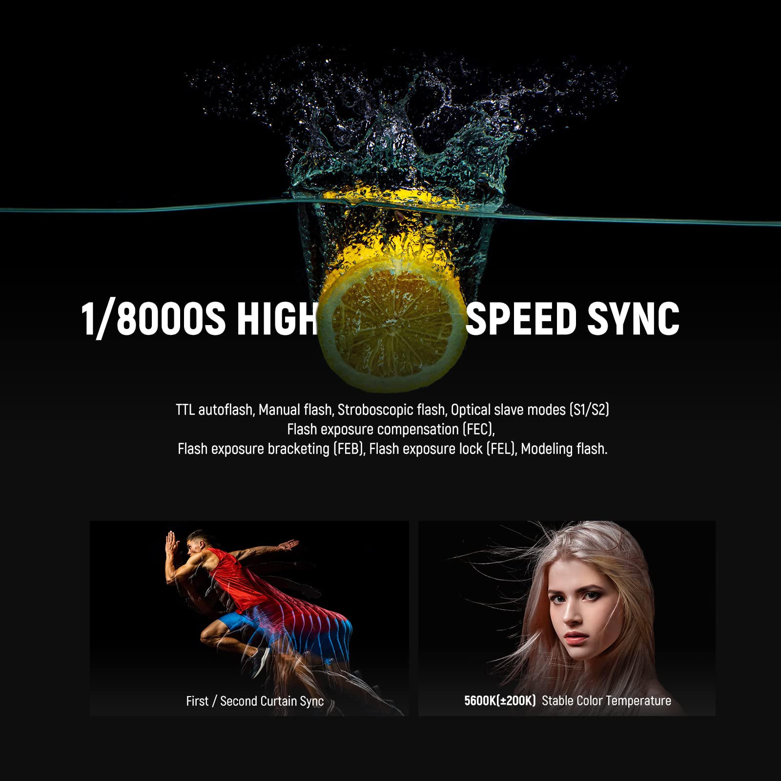 Neewer Z1 C Ttl Round Head Flash Speedlite For Canon Dslr Cameras, 76Ws 2.4G 1/8000S Hss Speedlight, 10 Levels Led Modeling Lamp