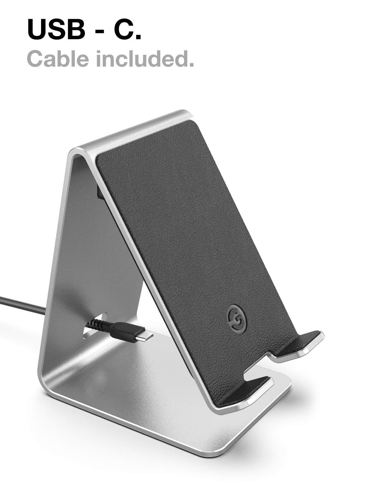 Encased Powerstand Wireless Charging Stand With Dimmable Led Backlights - Desktop Charger For Iphone, Android And Galaxy Phone M